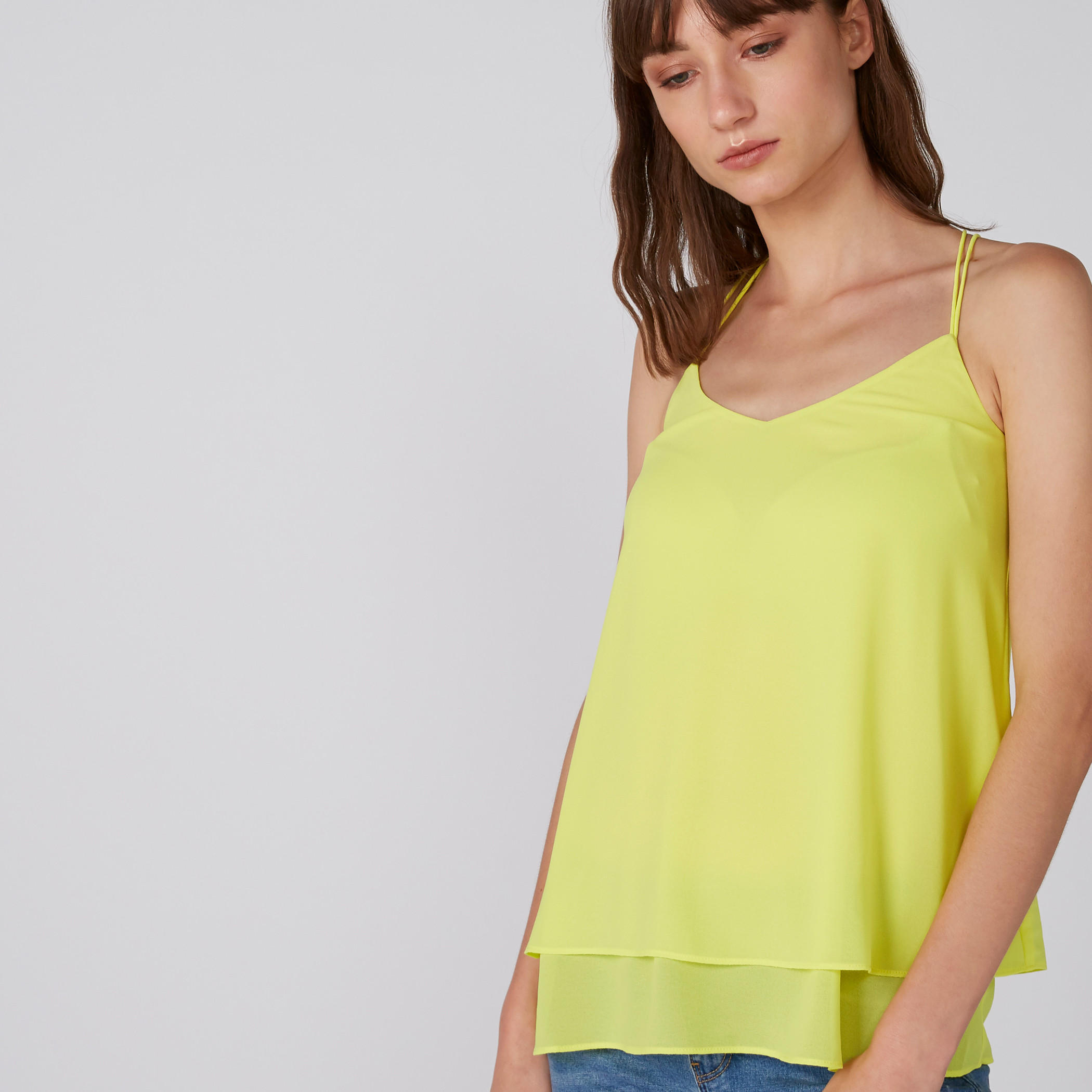 بلوزة متعددة الطبقات بياقة سويت هارت وحمالات رفيعة-women-clothing-shirtsandblouses-blouses-image-4
