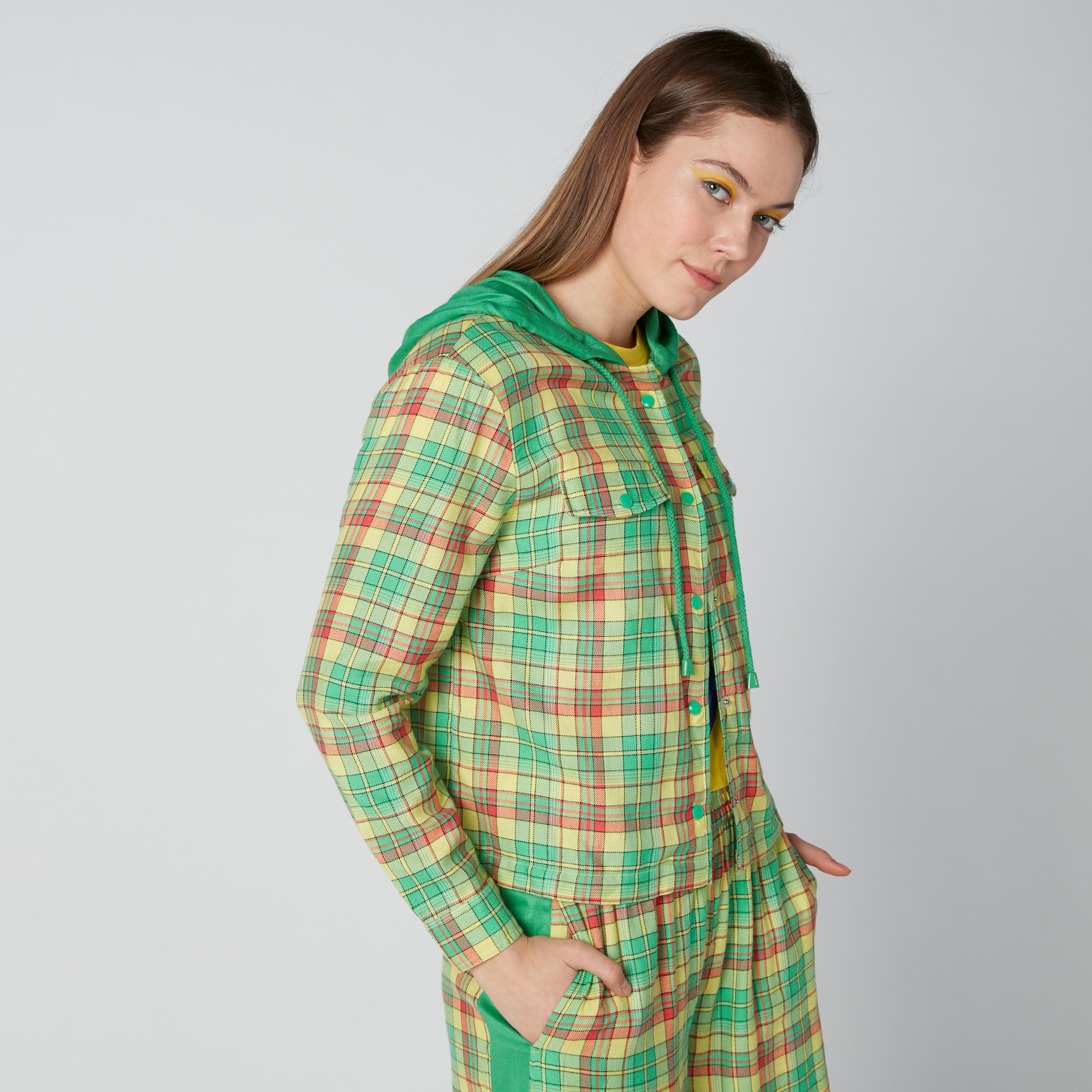 قميص كاروهات بأكمام طويلة وقبعة-women-clothing-shirtsandblouses-shirts-image-4
