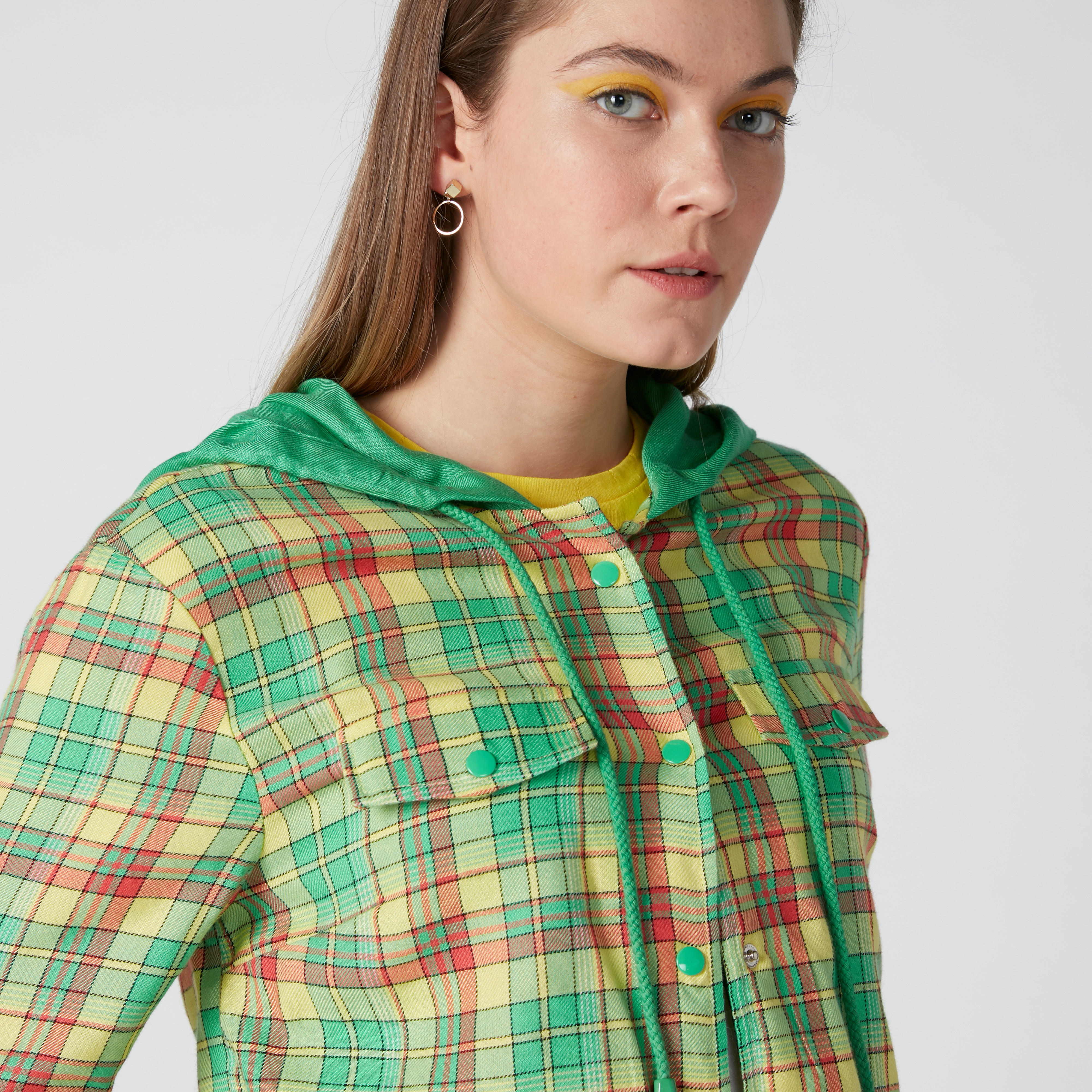 قميص كاروهات بأكمام طويلة وقبعة-women-clothing-shirtsandblouses-shirts-image-6