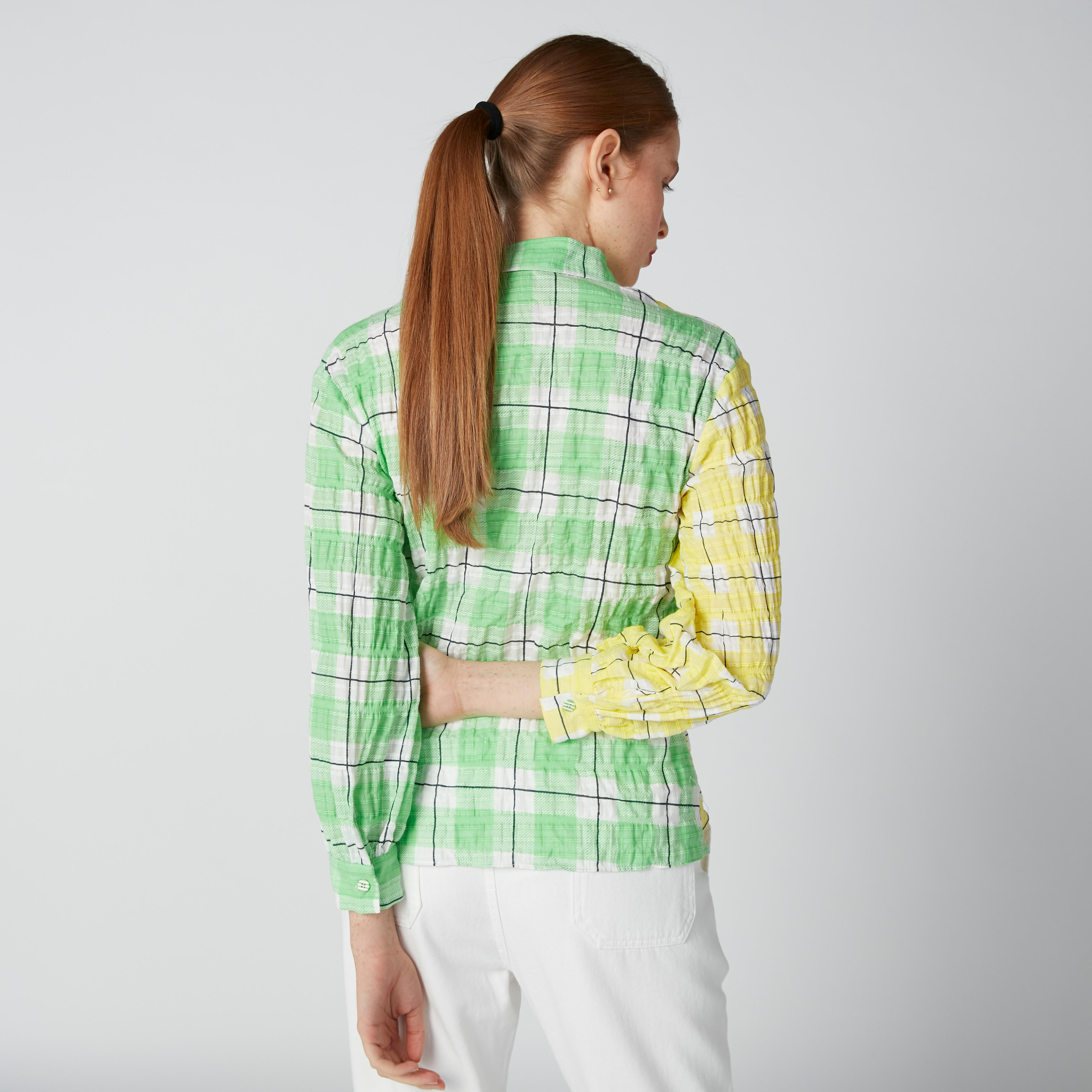 Chequered Shirt with Long Sleeves-women-clothing-shirtsandblouses-shirts-image-2