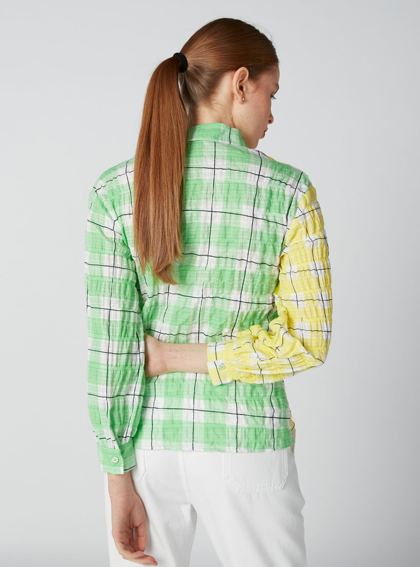 Chequered Shirt with Long Sleeves-women-clothing-shirtsandblouses-shirts-image-2