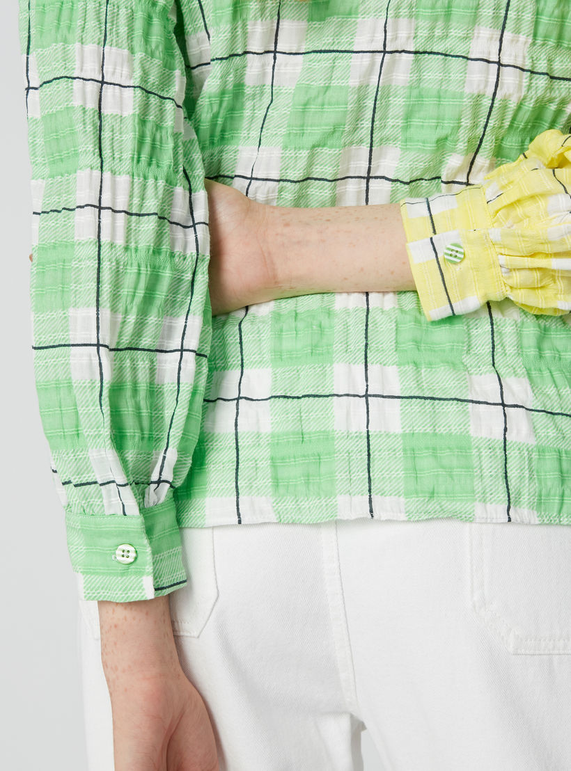 Chequered Shirt with Long Sleeves-women-clothing-shirtsandblouses-shirts-image-4