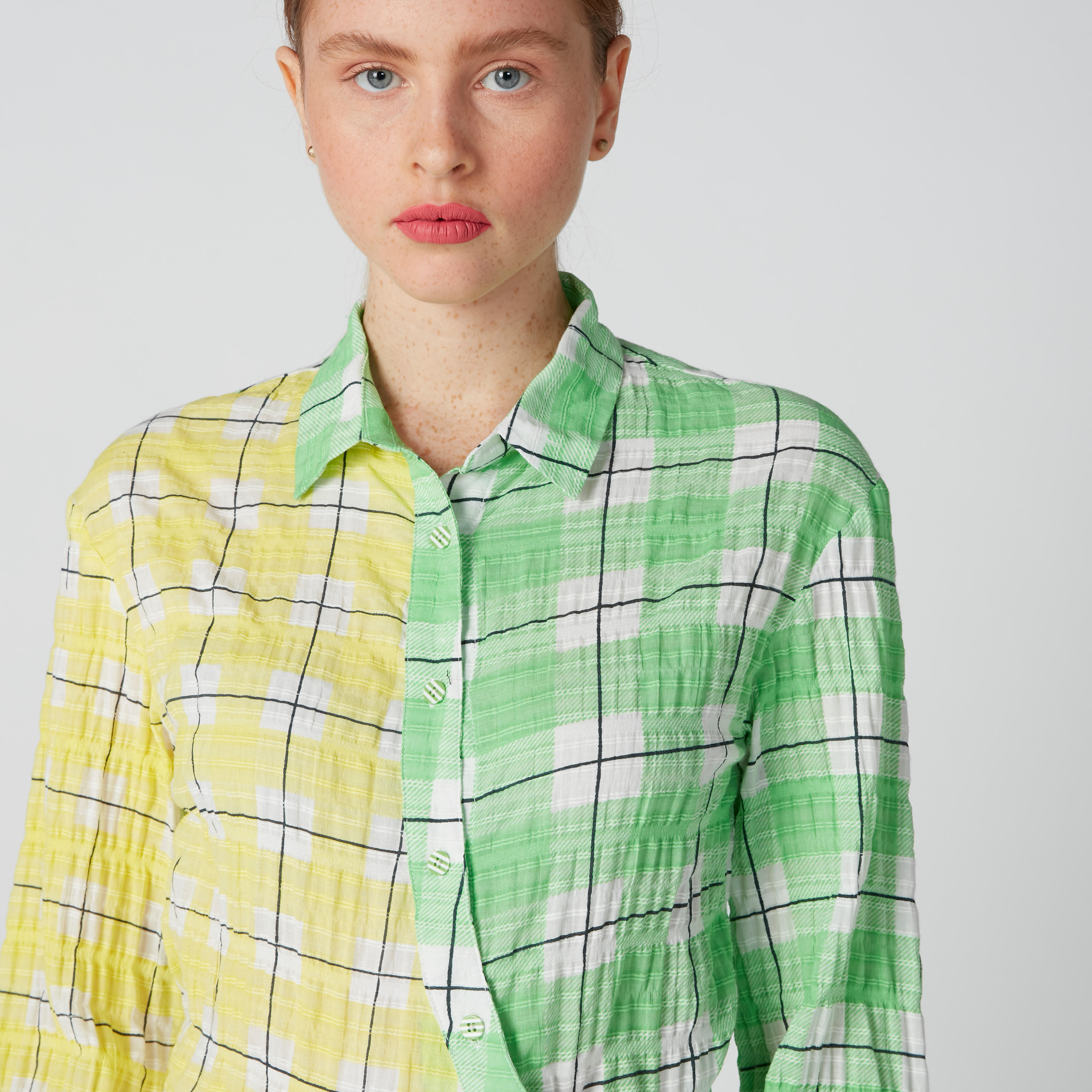 Chequered Shirt with Long Sleeves-women-clothing-shirtsandblouses-shirts-image-5