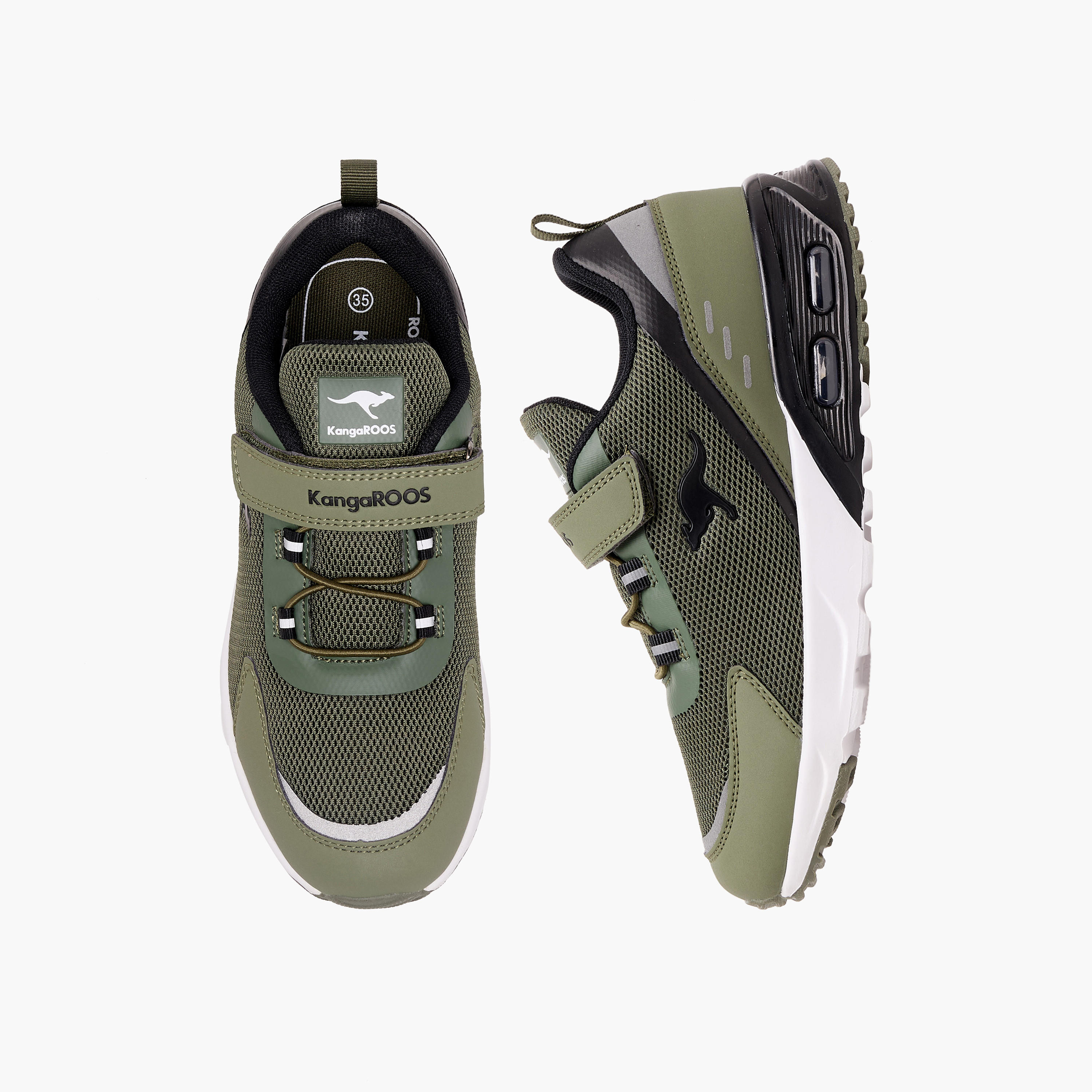 حذاء رياضي بشريط إغلاق لاصق للأولاد من كانغاروز-sports-boys-shoes-image-1