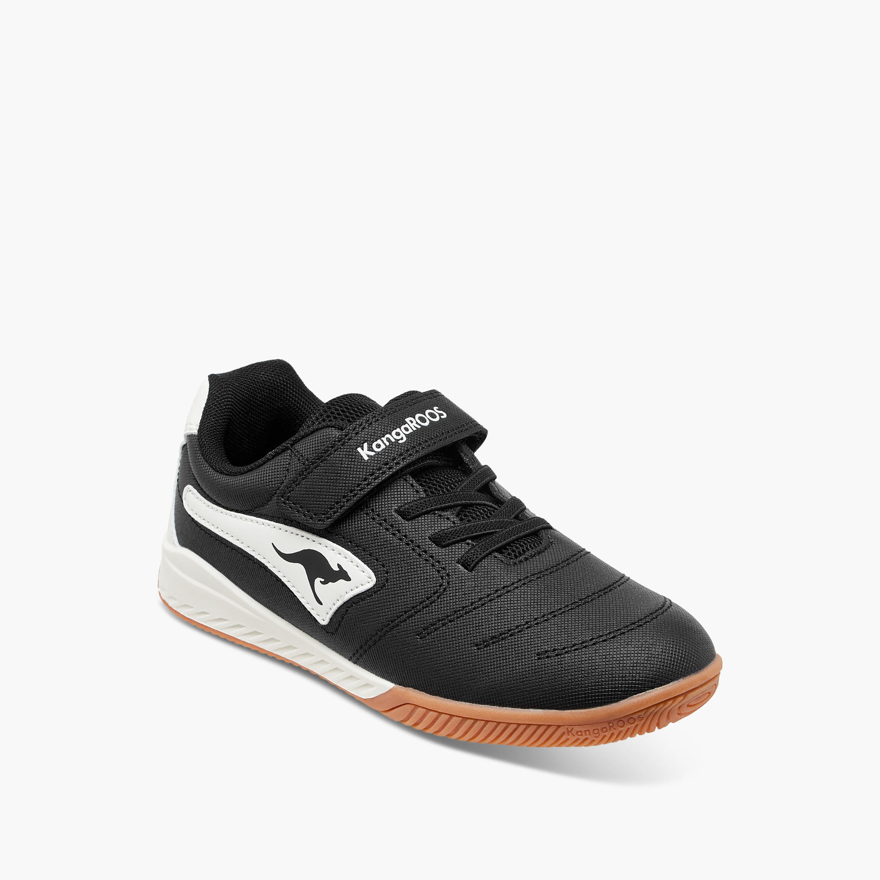 KangaROOS Boys' Logo Applique Sneakers with Hook and Loop Closure-boys-shoes-sneakers-image-2