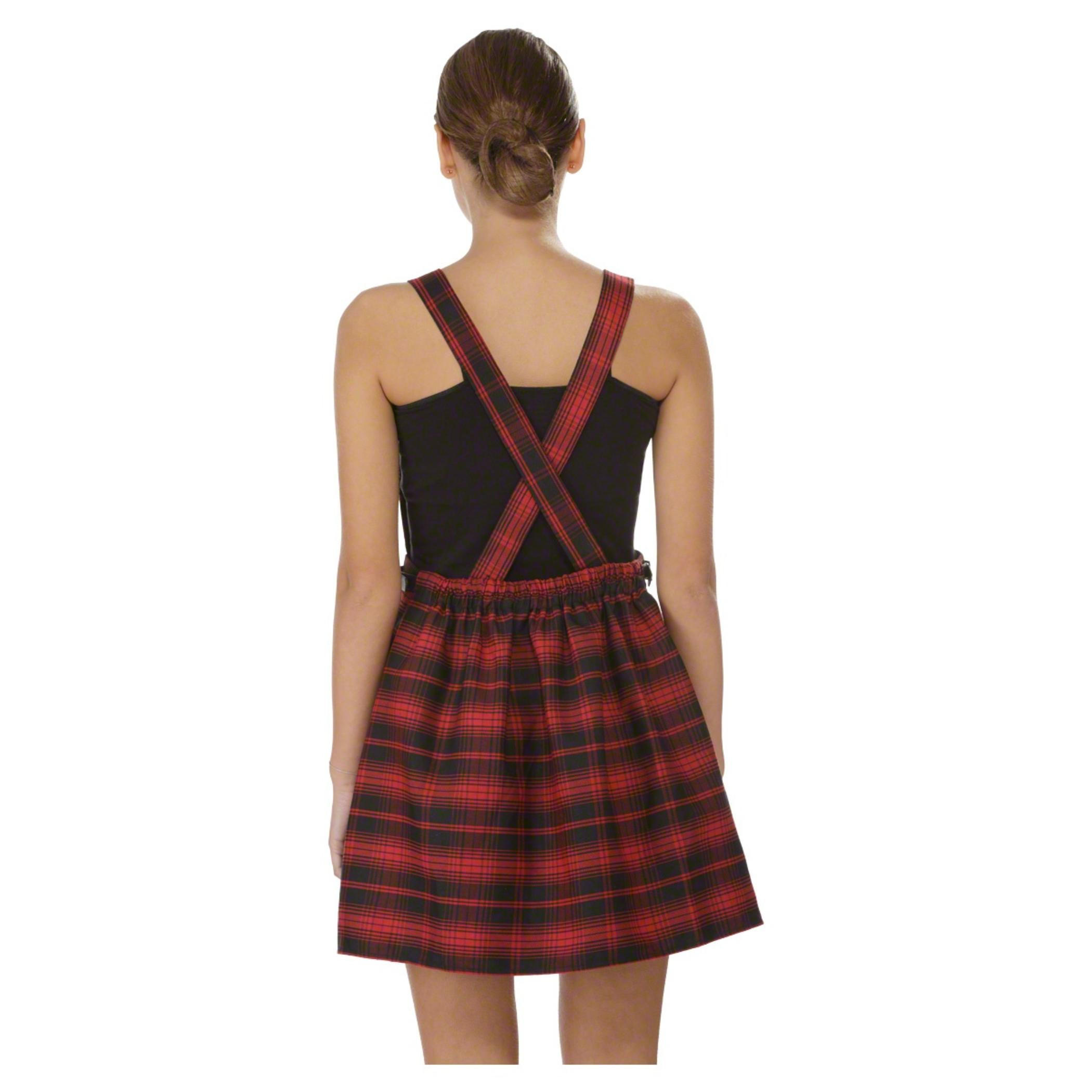 Checkered Dungaree Dress-women-clothing-dresses-image-2