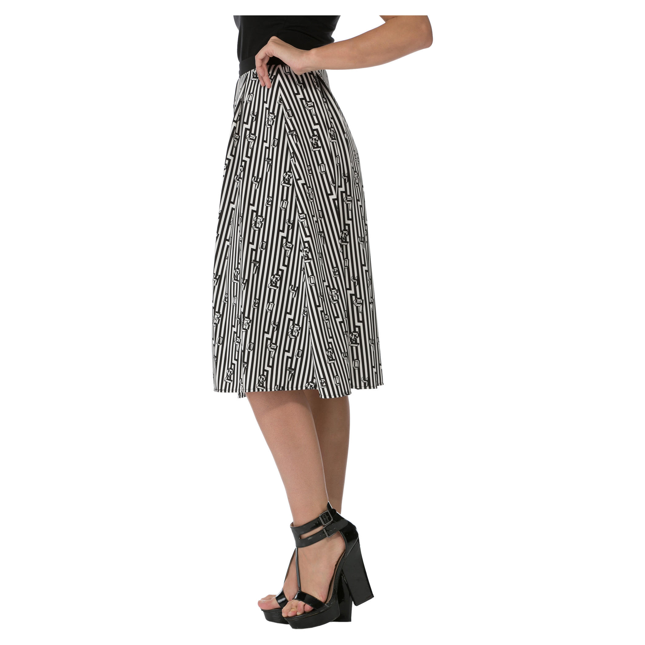 Monochrome Midi Skirt-women-clothing-bottoms-skirts-image-3