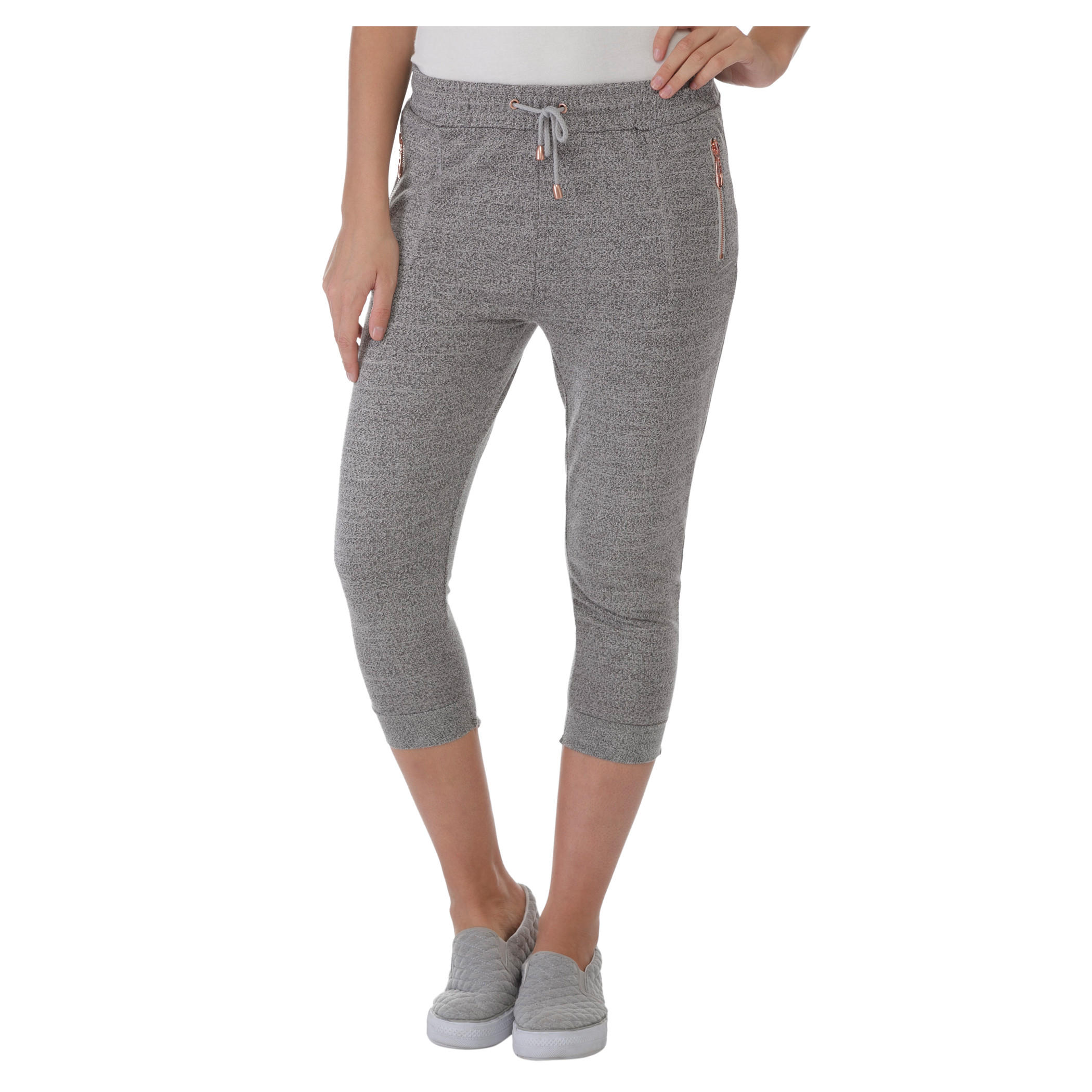 Melange Capris-women-clothing-bottoms-joggers-image-1