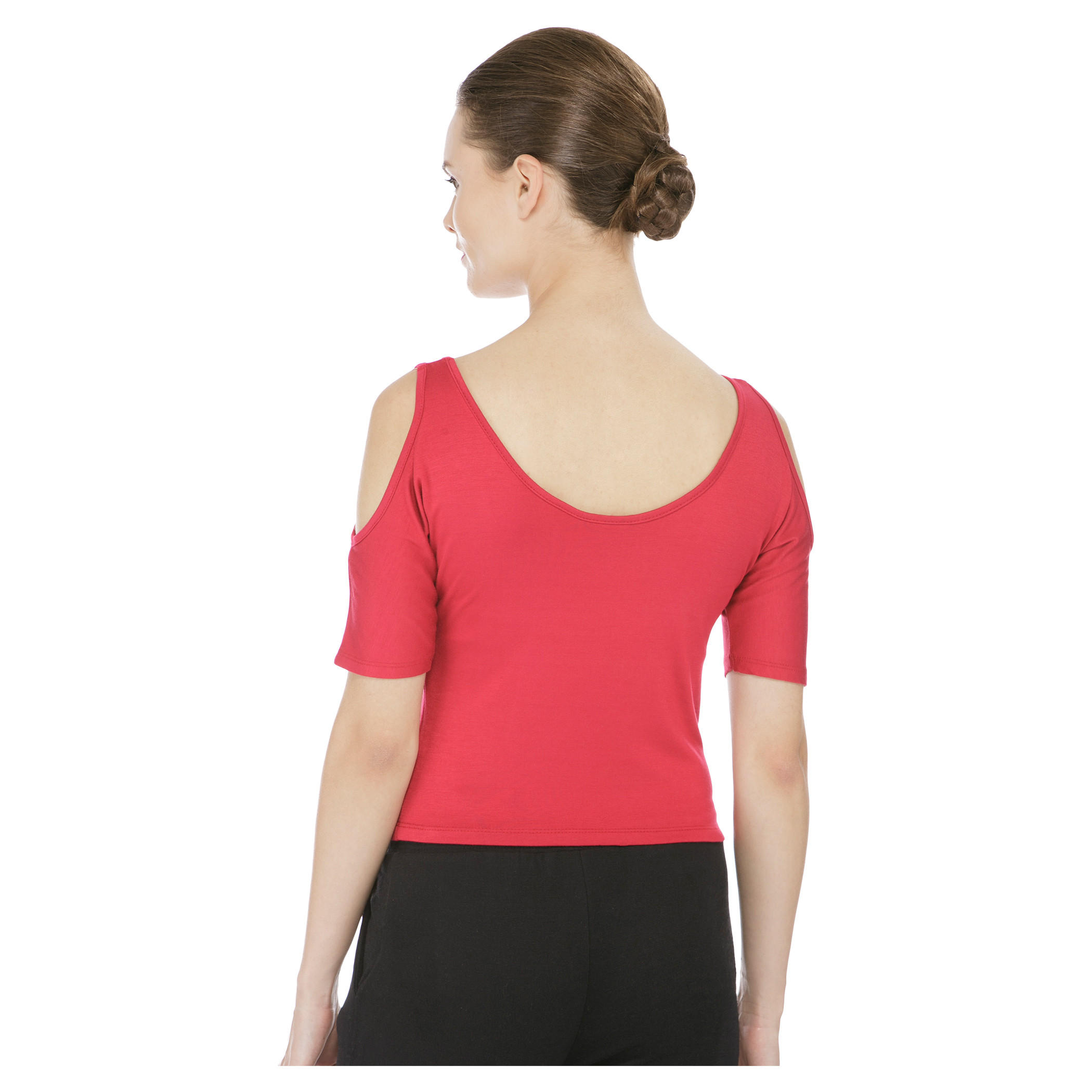 Solid Colour Top-women-clothing-tshirts-image-4