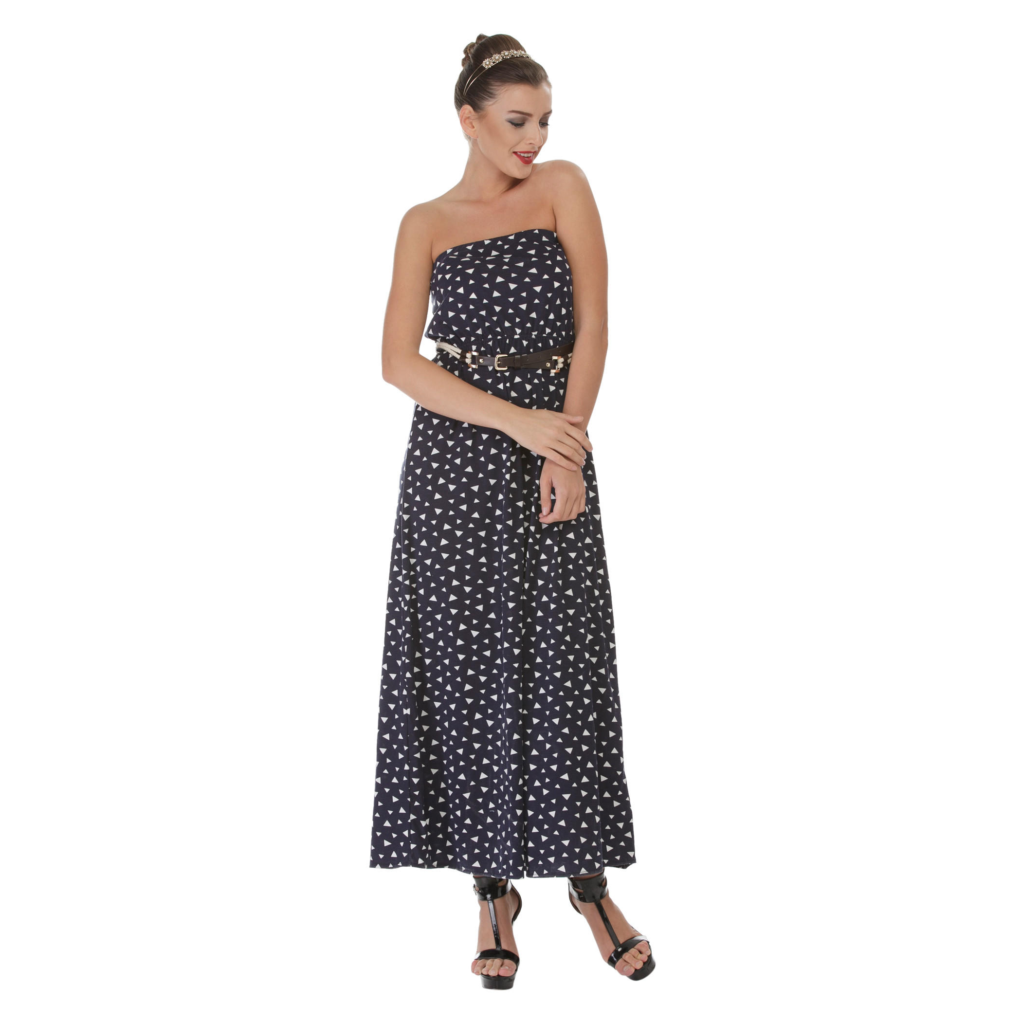 Printed Strapless Maxi Dress-women-clothing-dresses-image-1