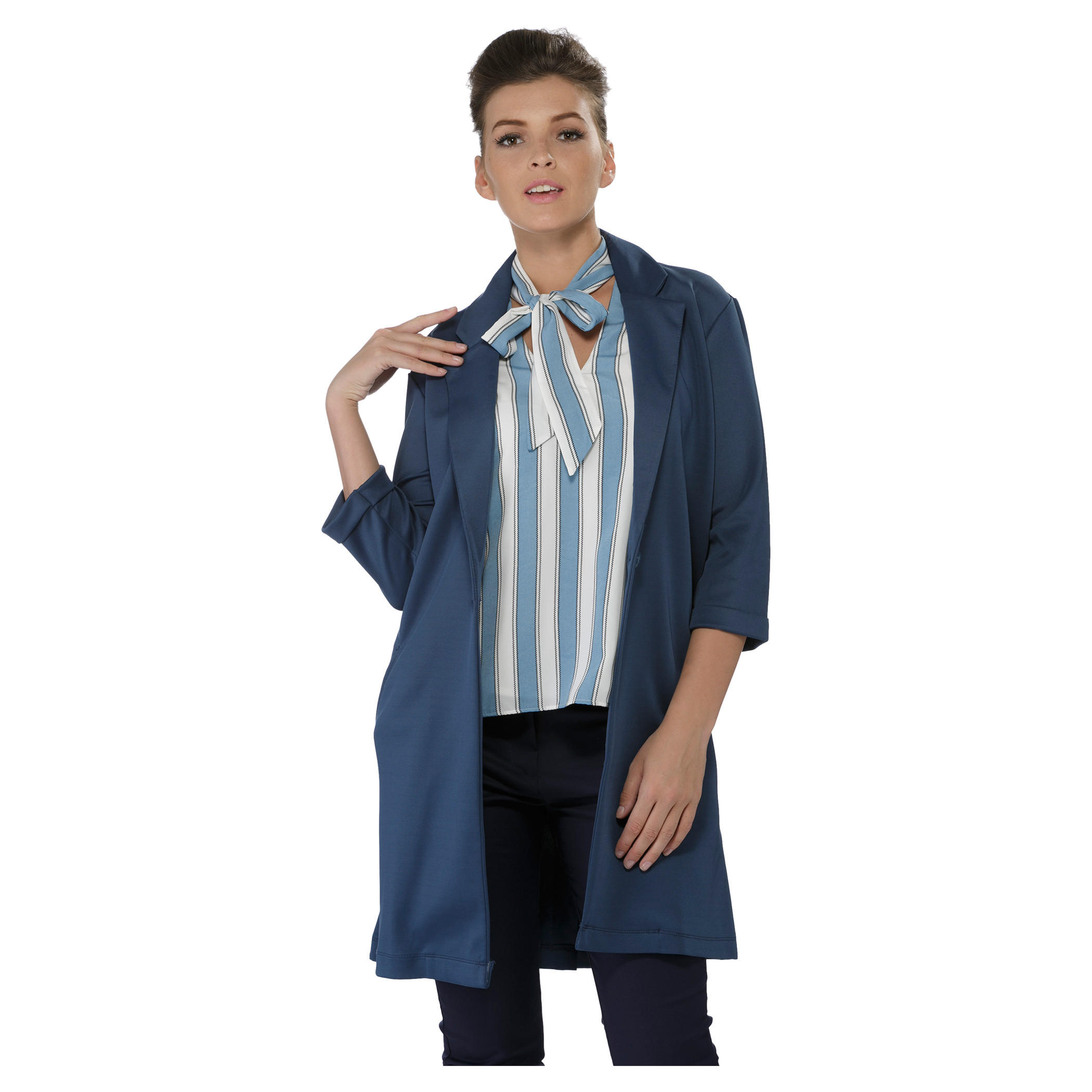 Solid Colour Long Jacket-women-clothing-coatsandjackets-blazers-image-5