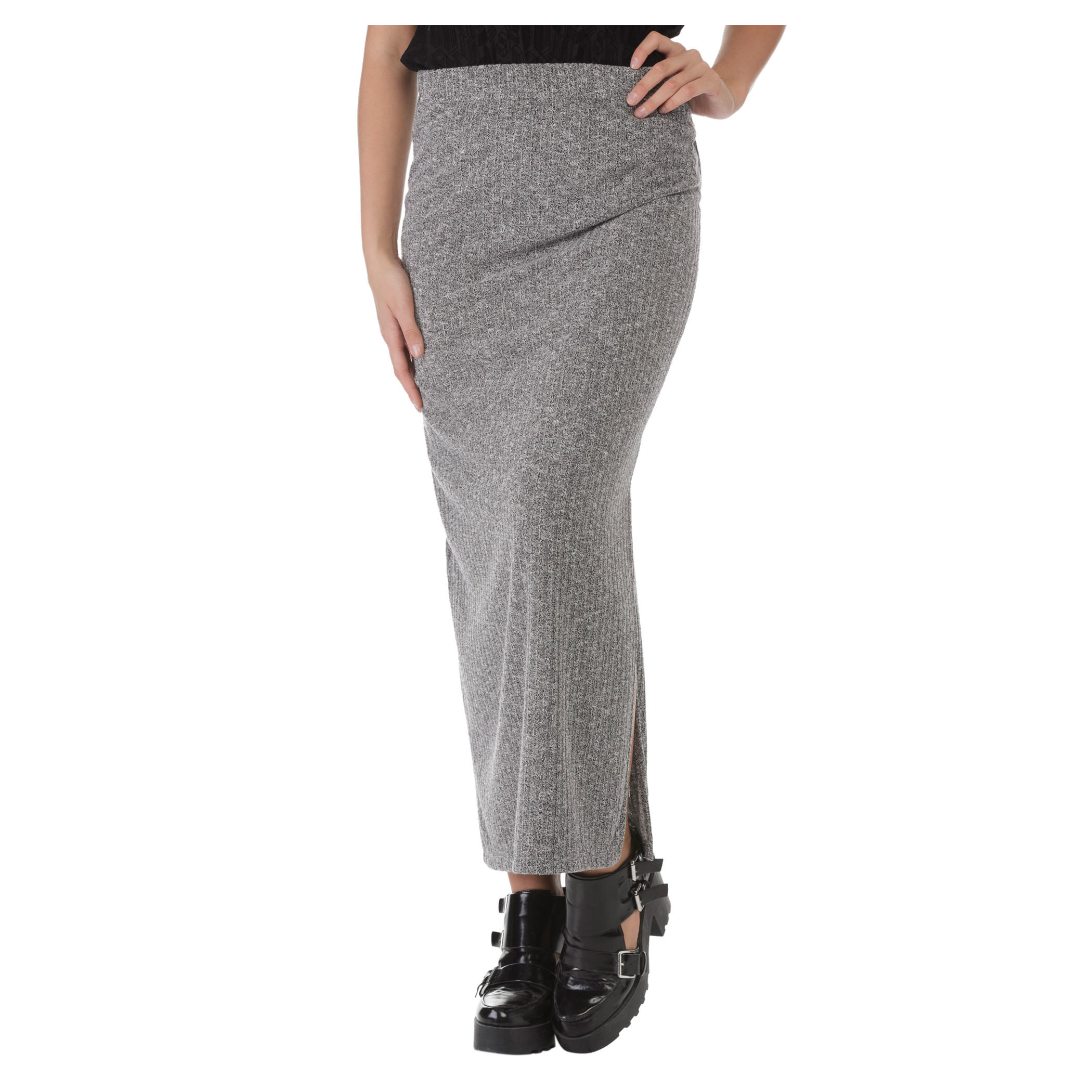 Ribbed Knit Skirt-women-clothing-bottoms-skirts-image-1
