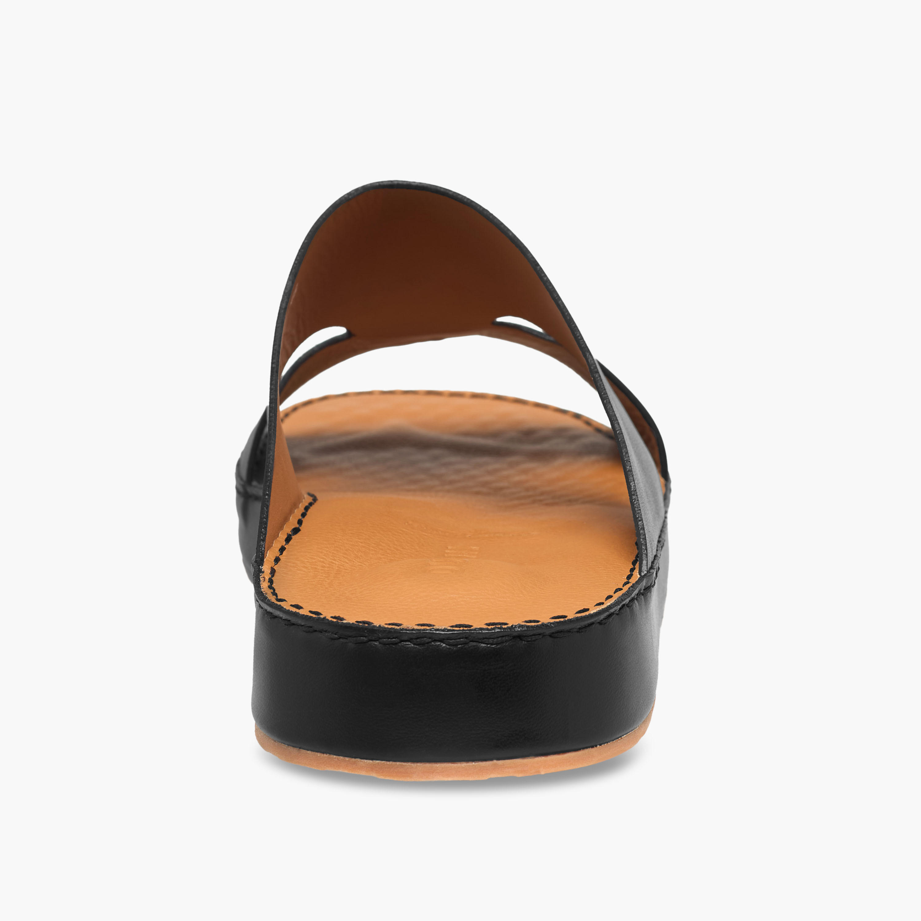 Duchini Men Panelled Leather Arabic Sandals-men-shoes-sandals-image-5
