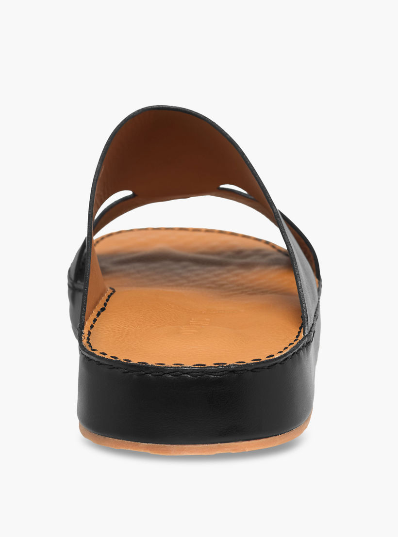 Duchini Men Panelled Leather Arabic Sandals-men-shoes-sandals-image-5