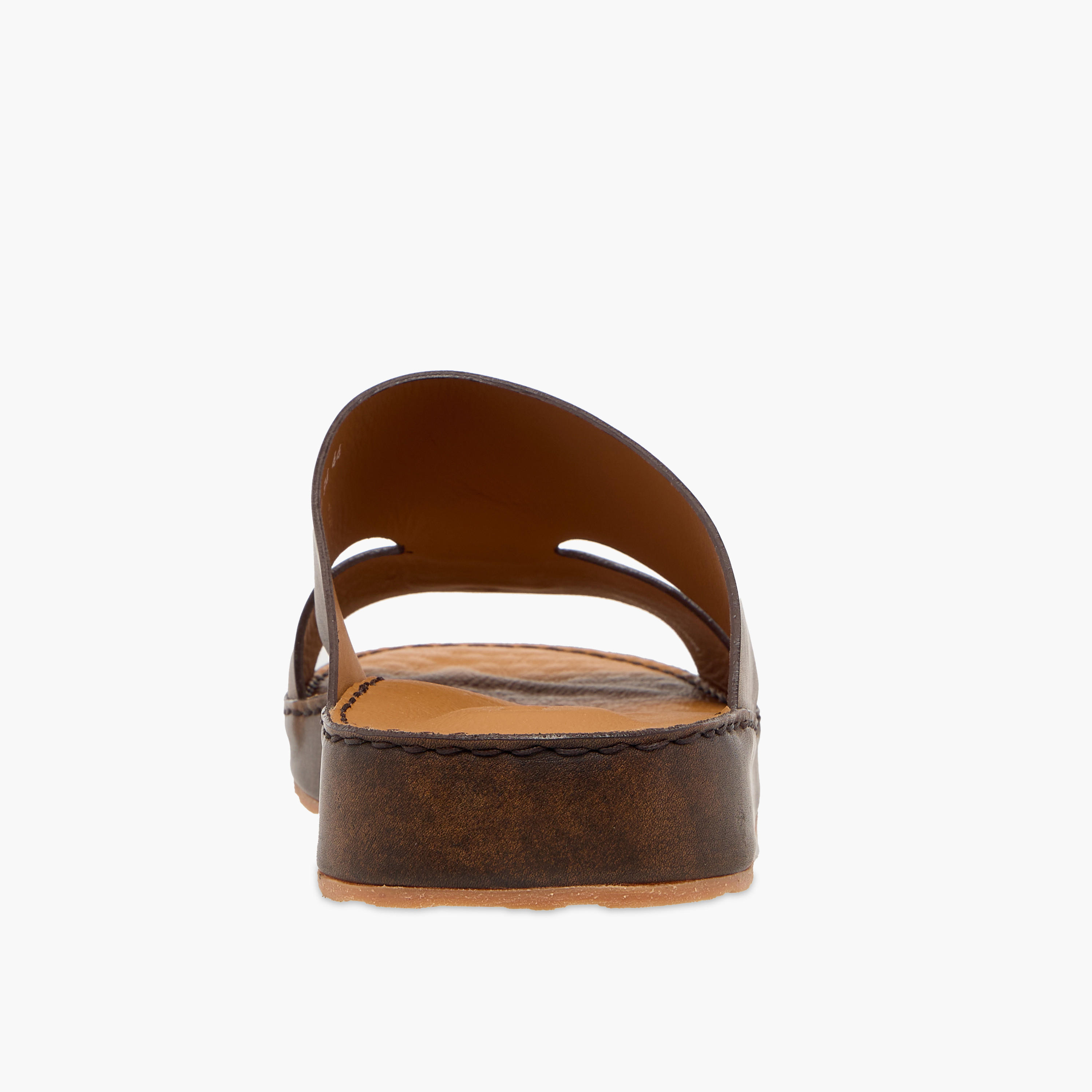 Duchini Men Panelled Leather Arabic Sandals-men-shoes-sandals-image-5