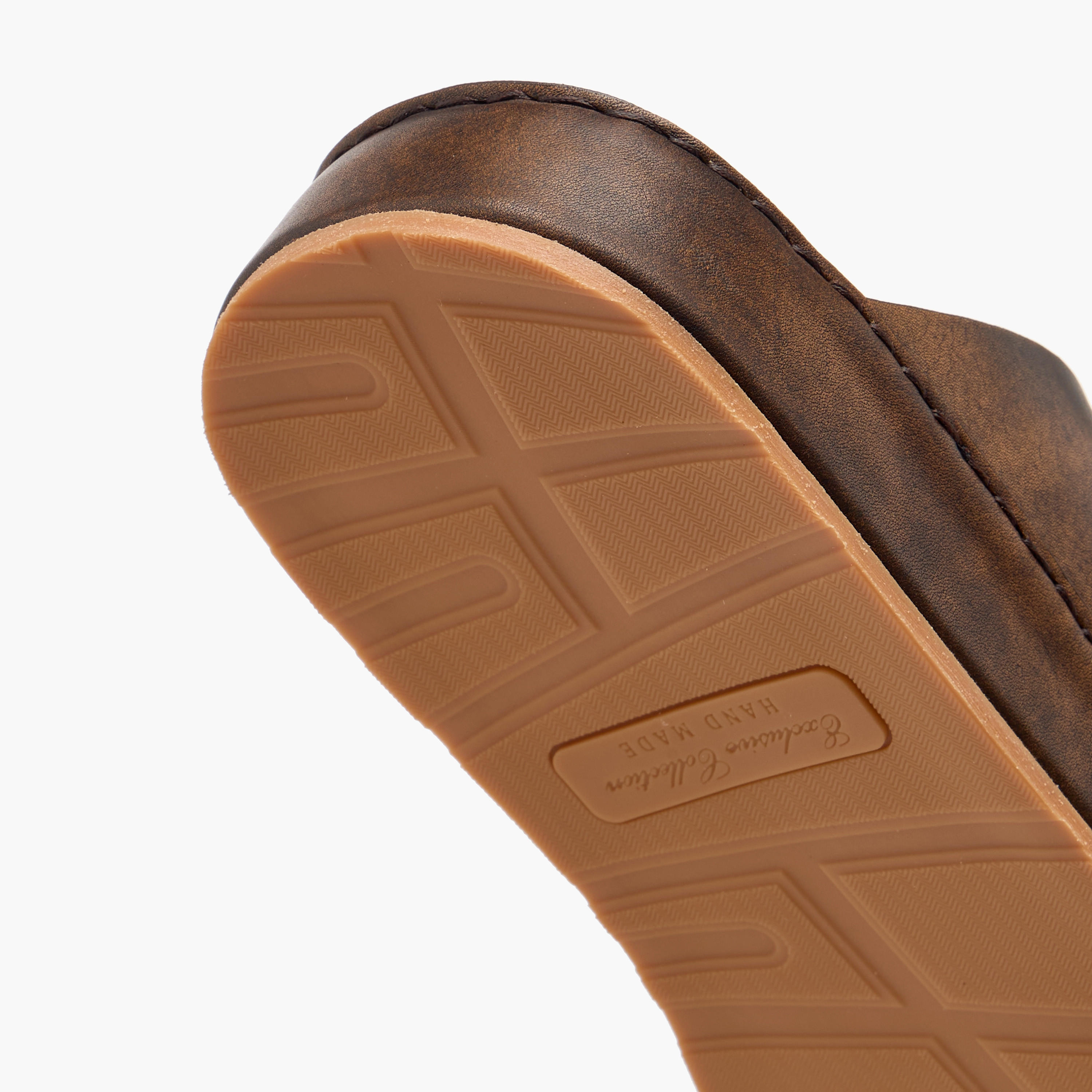 Duchini Men Panelled Leather Arabic Sandals-men-shoes-sandals-image-6