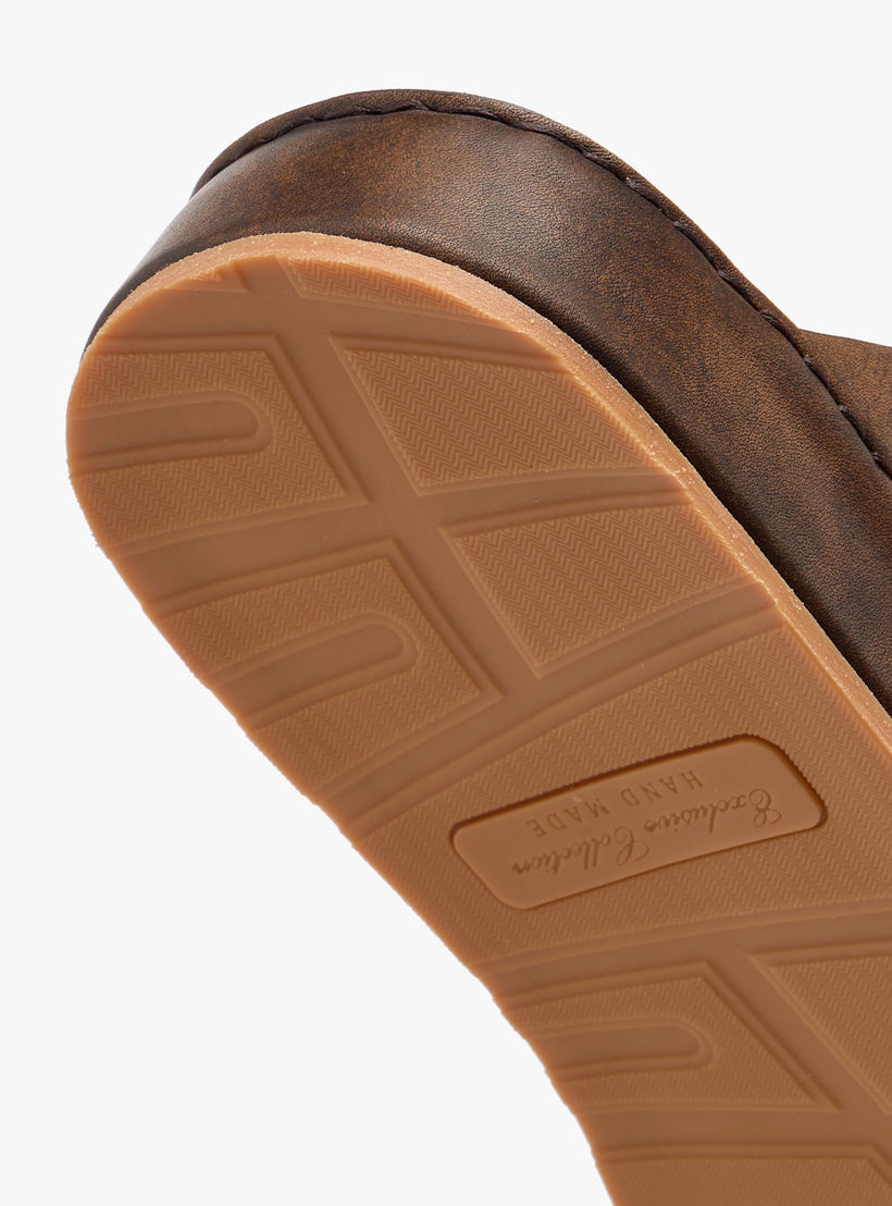 Duchini Men Panelled Leather Arabic Sandals-men-shoes-sandals-image-6