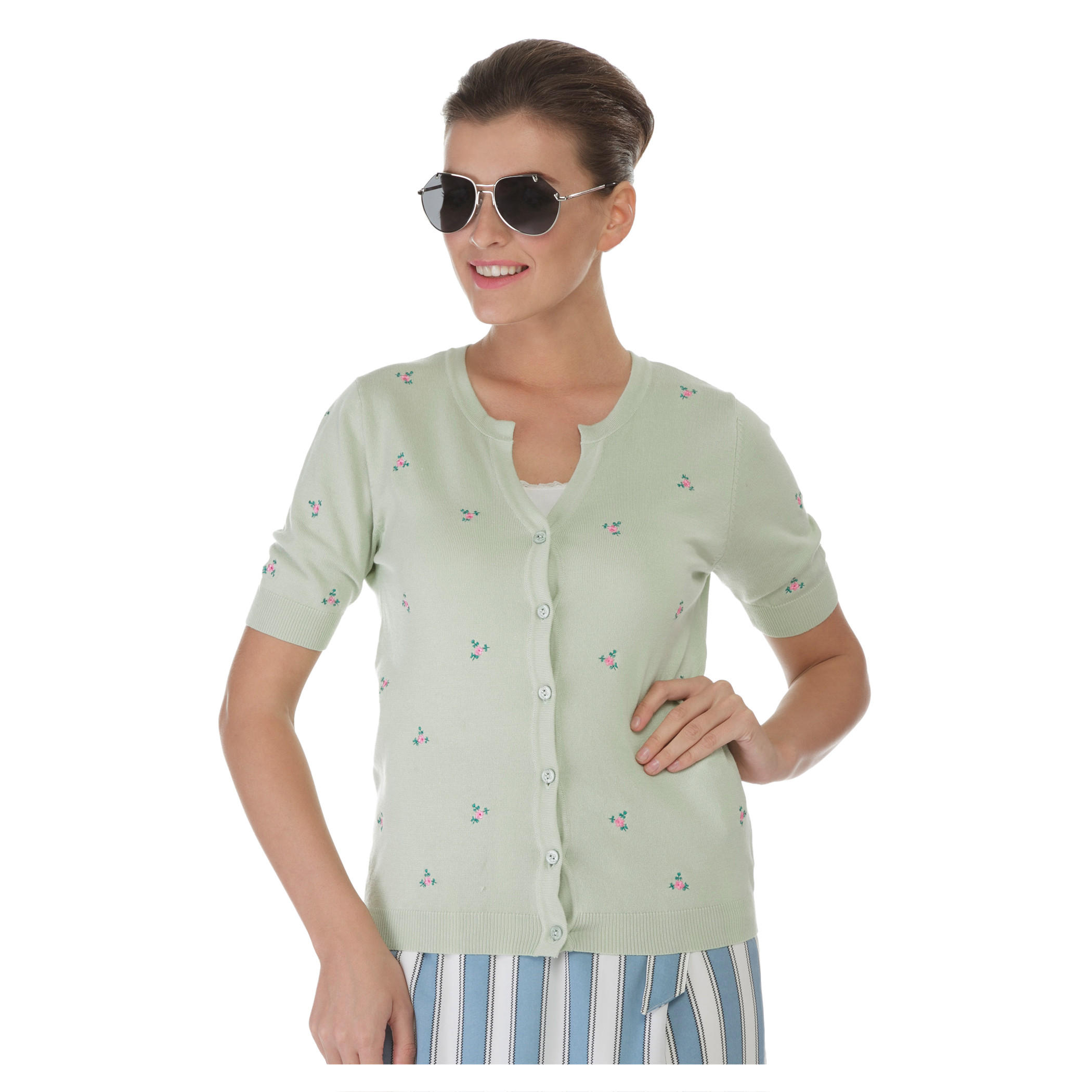 Short-sleeved Cardigan-women-winterwear-cardigansandjumpers-cardigans-image-1