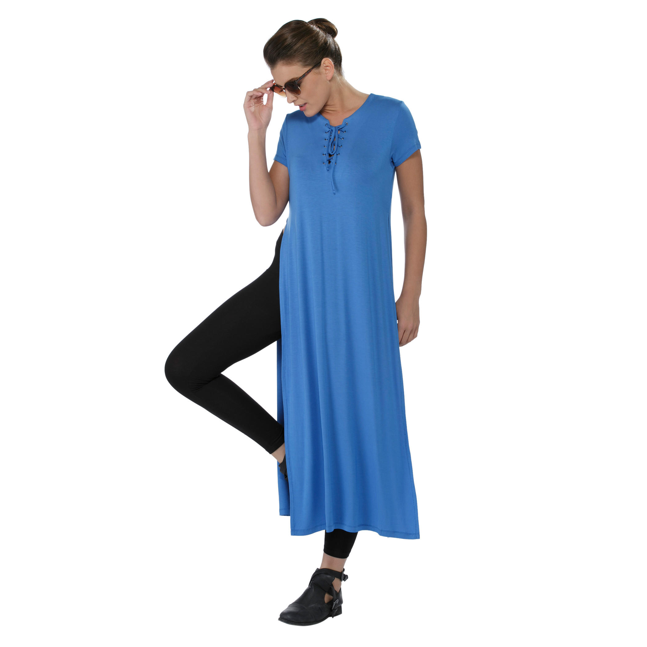 Short-sleeved Tunic-women-clothing-shirtsandblouses-blouses-image-3