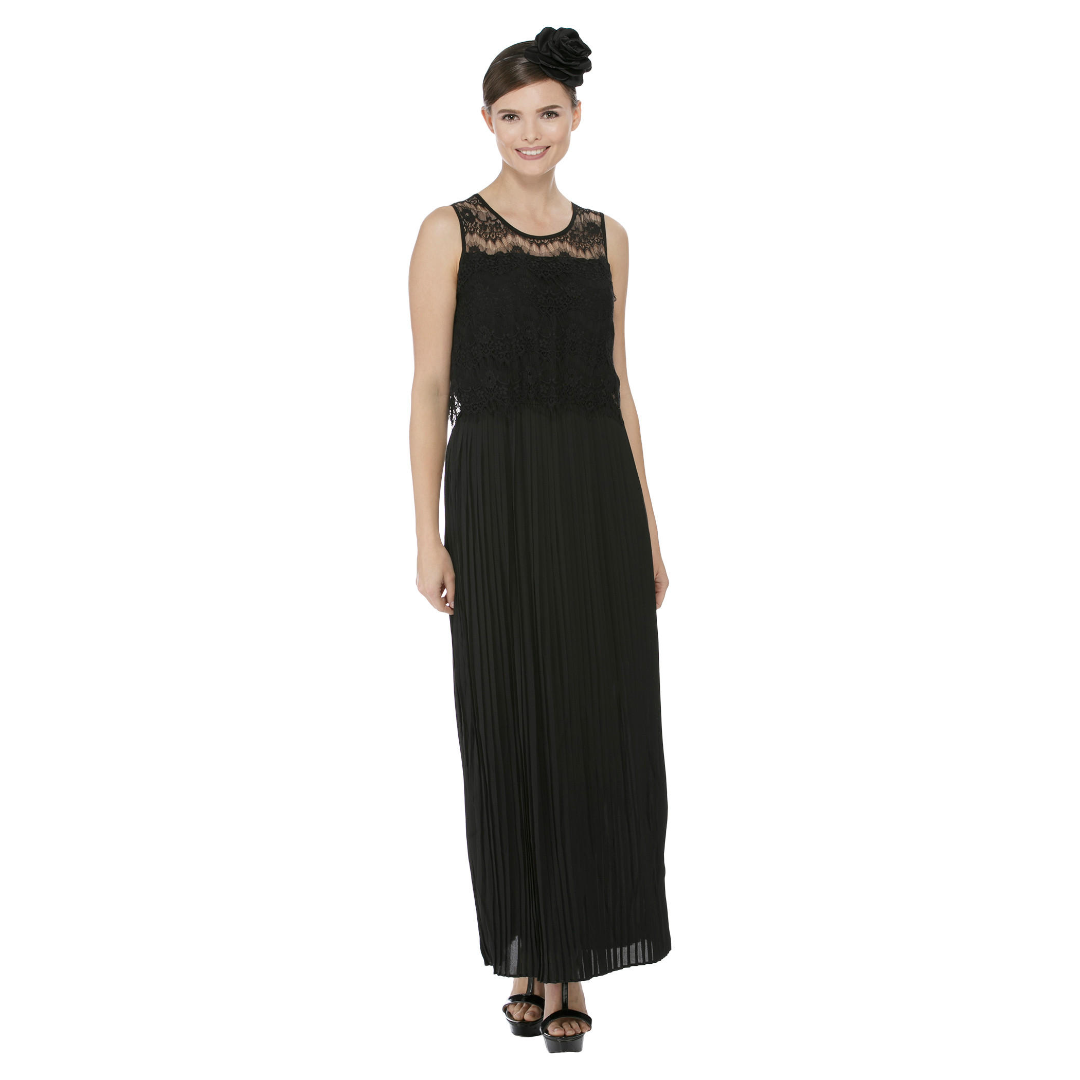 Solid Colour Lace Dress-women-clothing-dresses-image-4