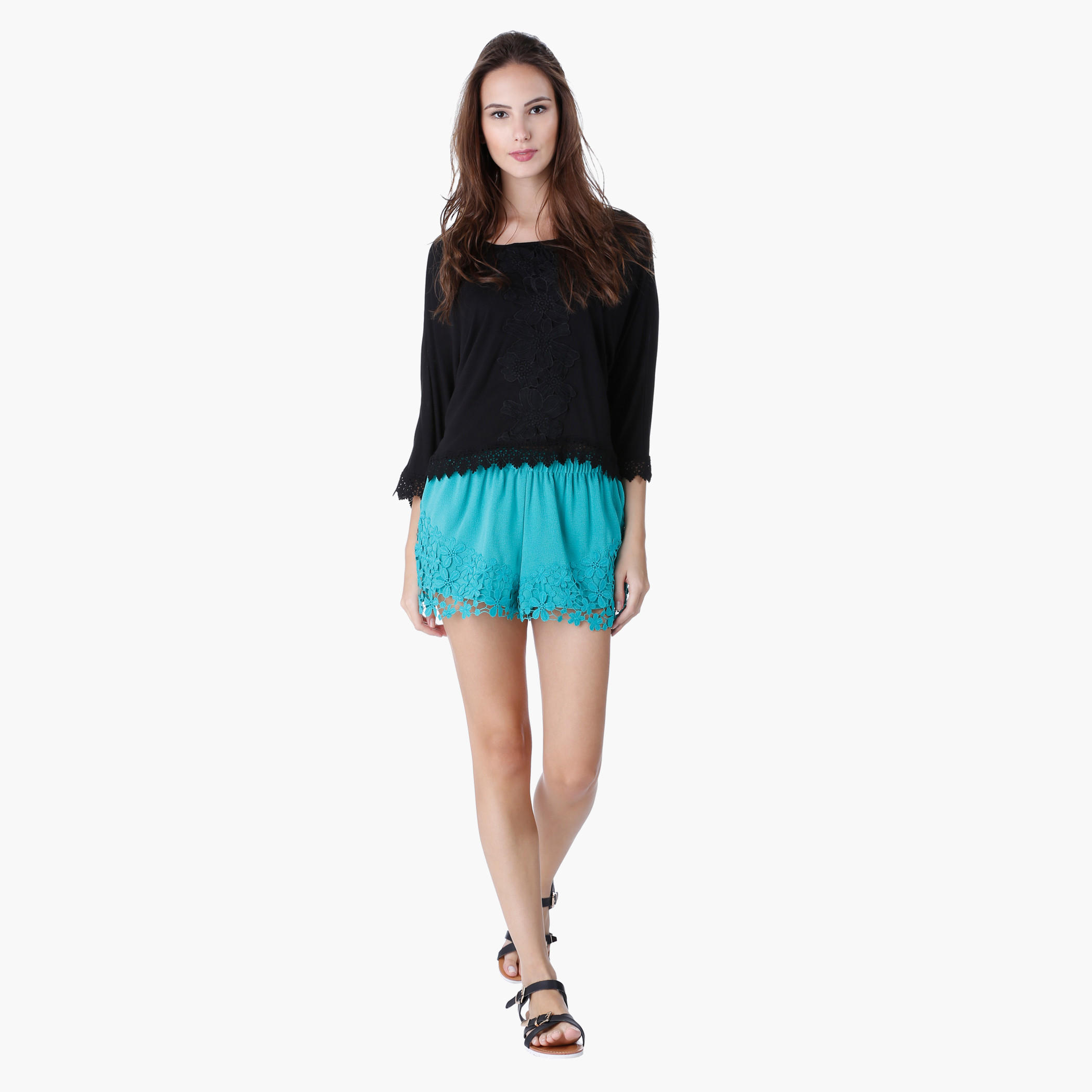 Floral-embellished Shorts-women-clothing-bottoms-shorts-image-10