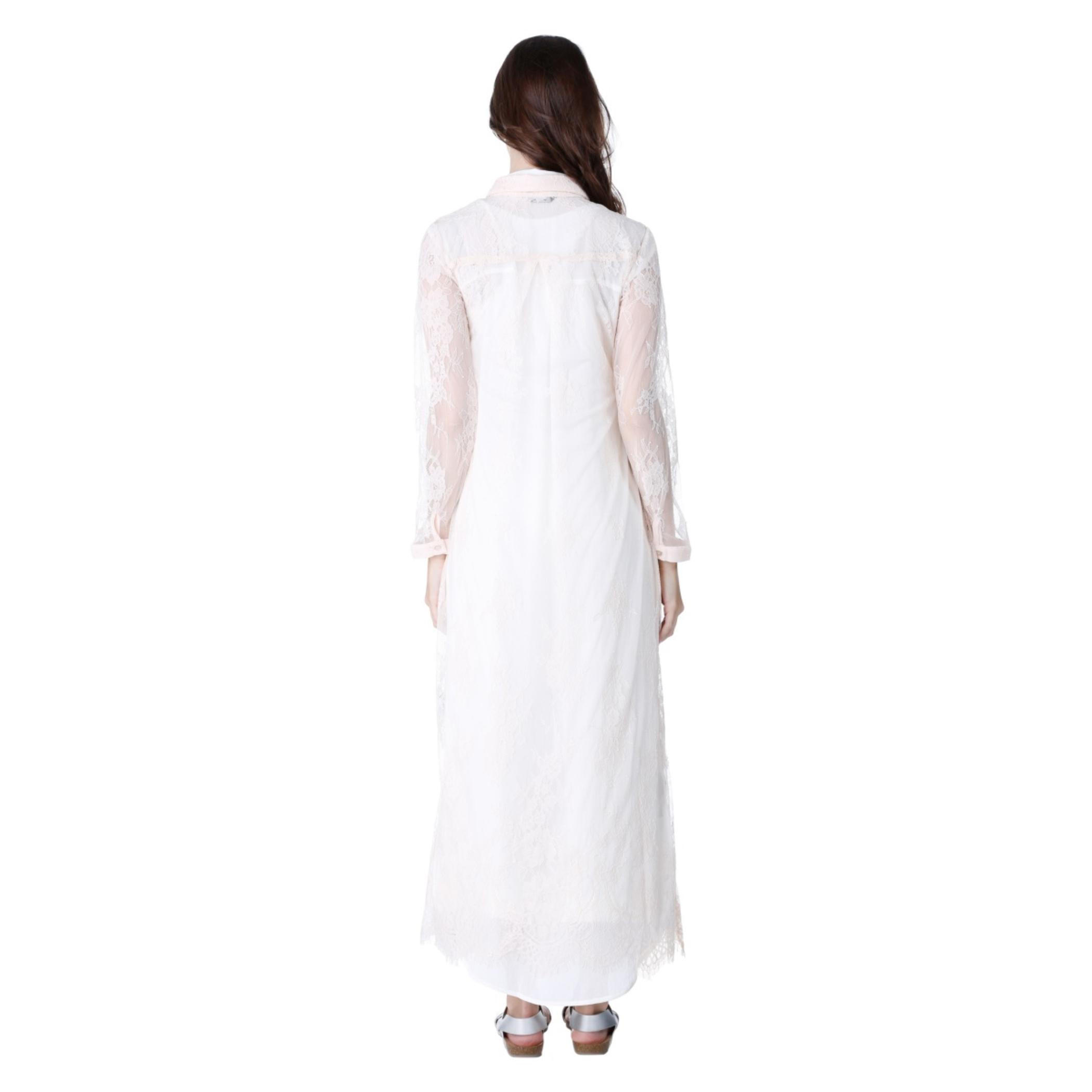 Lace Shirt Dress with Long Sleeves-women-clothing-dresses-image-4
