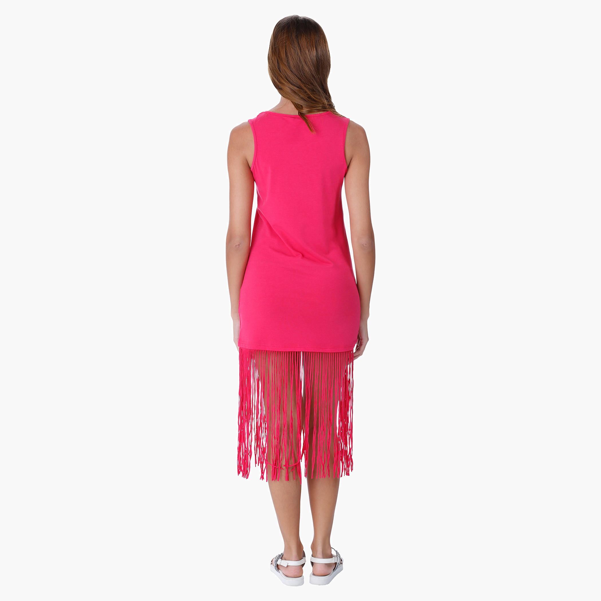 Printed Fringed Dress-women-clothing-dresses-image-2