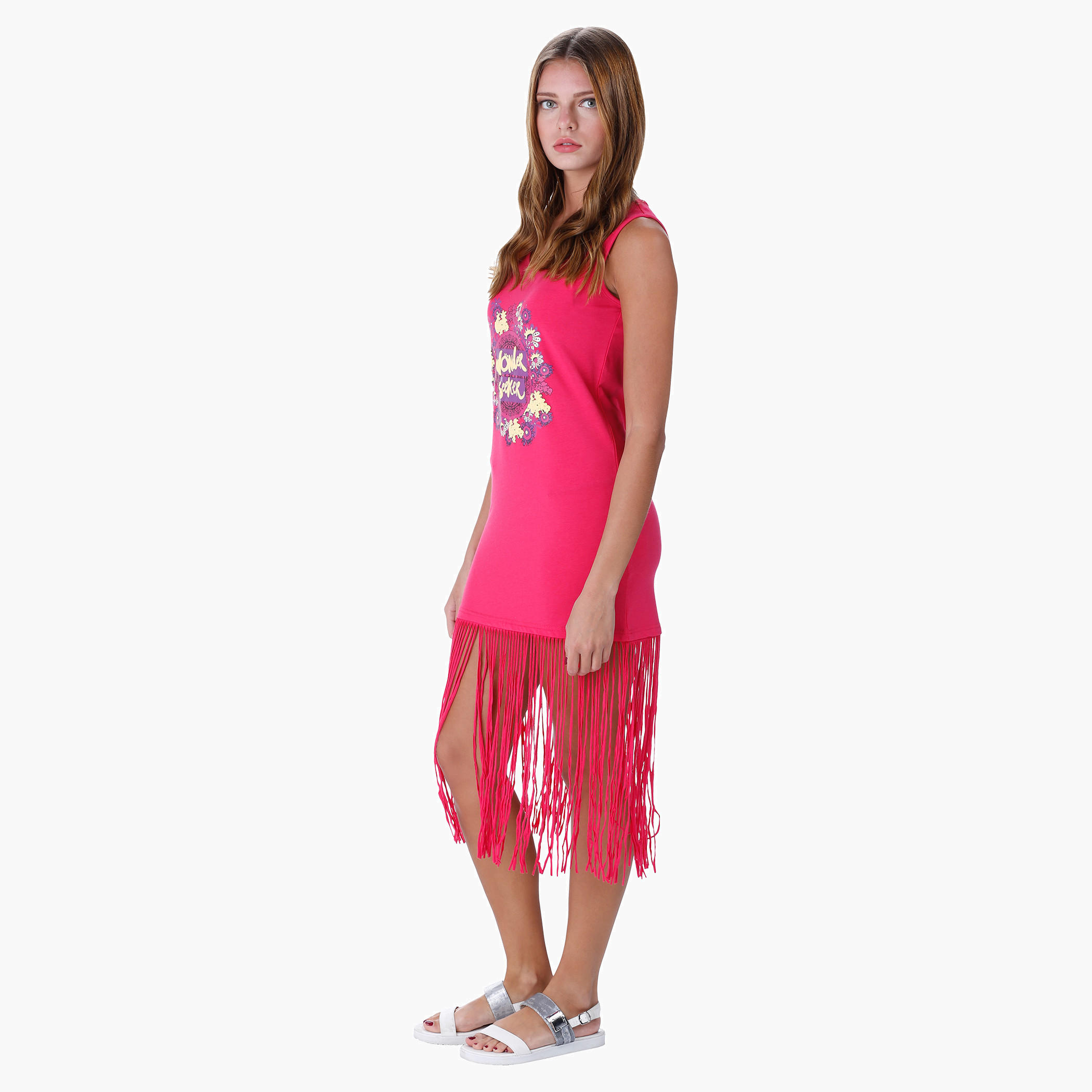 Printed Fringed Dress-women-clothing-dresses-image-3