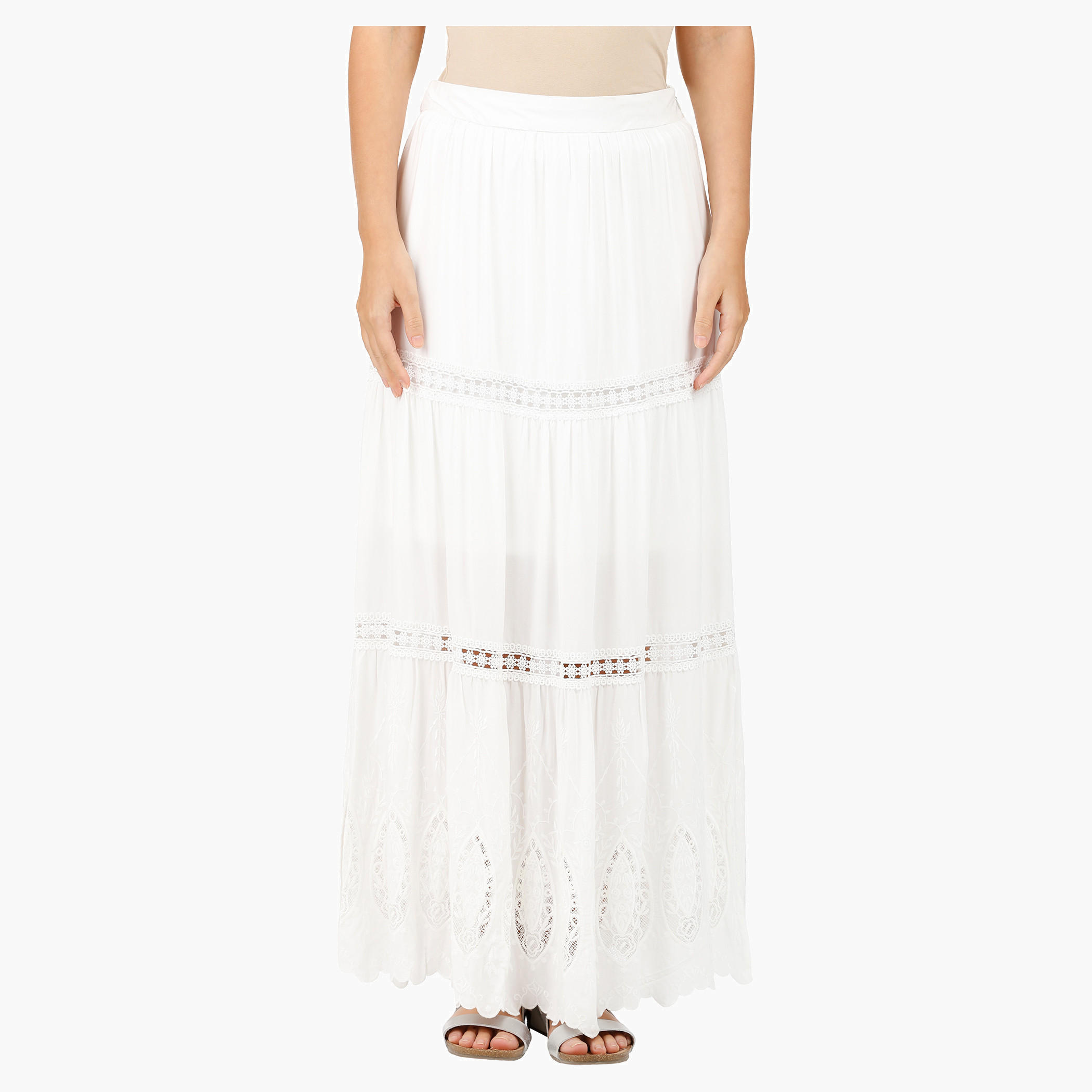 Embroidered Maxi Skirt with Lace Trims-women-clothing-bottoms-skirts-image-1