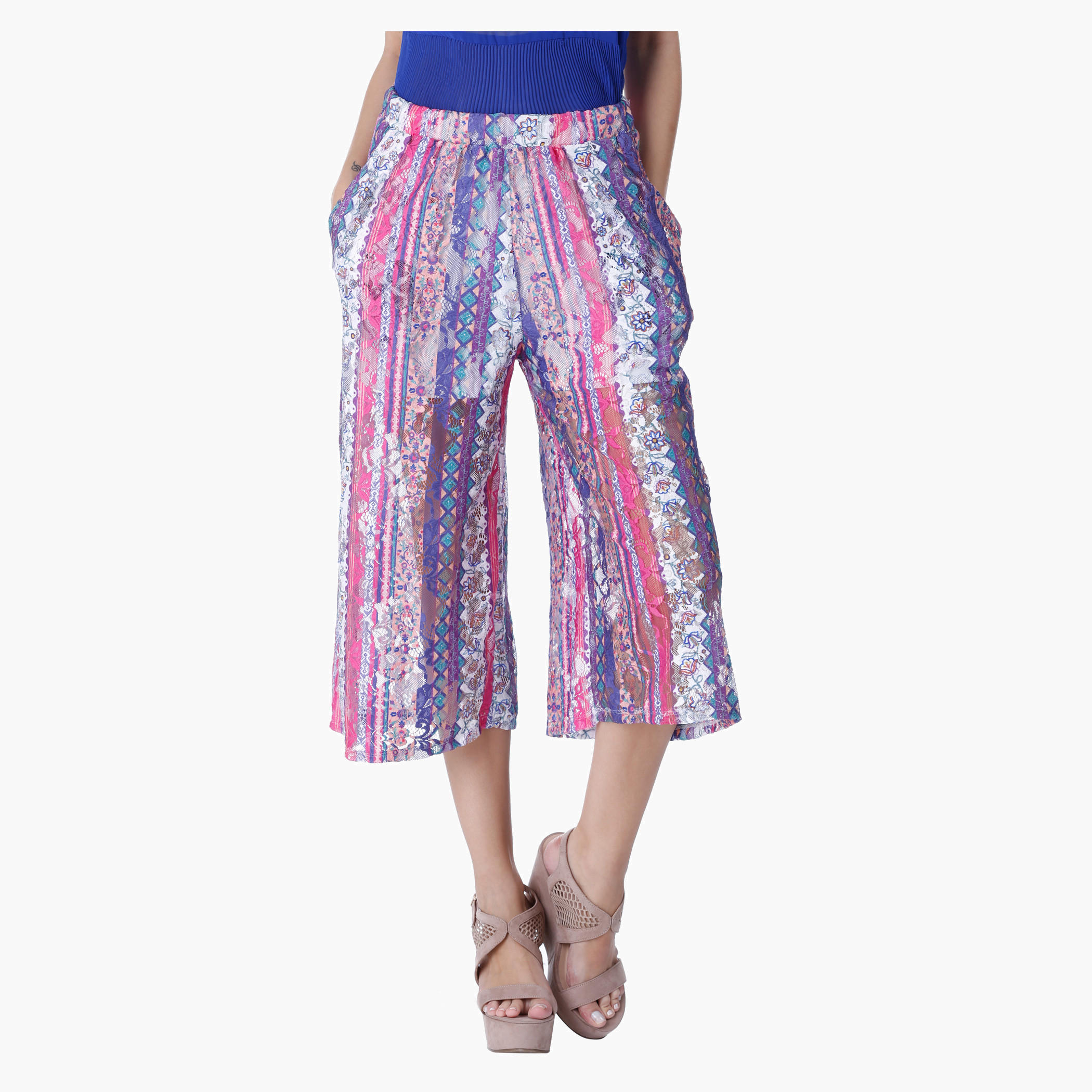 Printed Culottes-women-clothing-bottoms-trousers-image-1