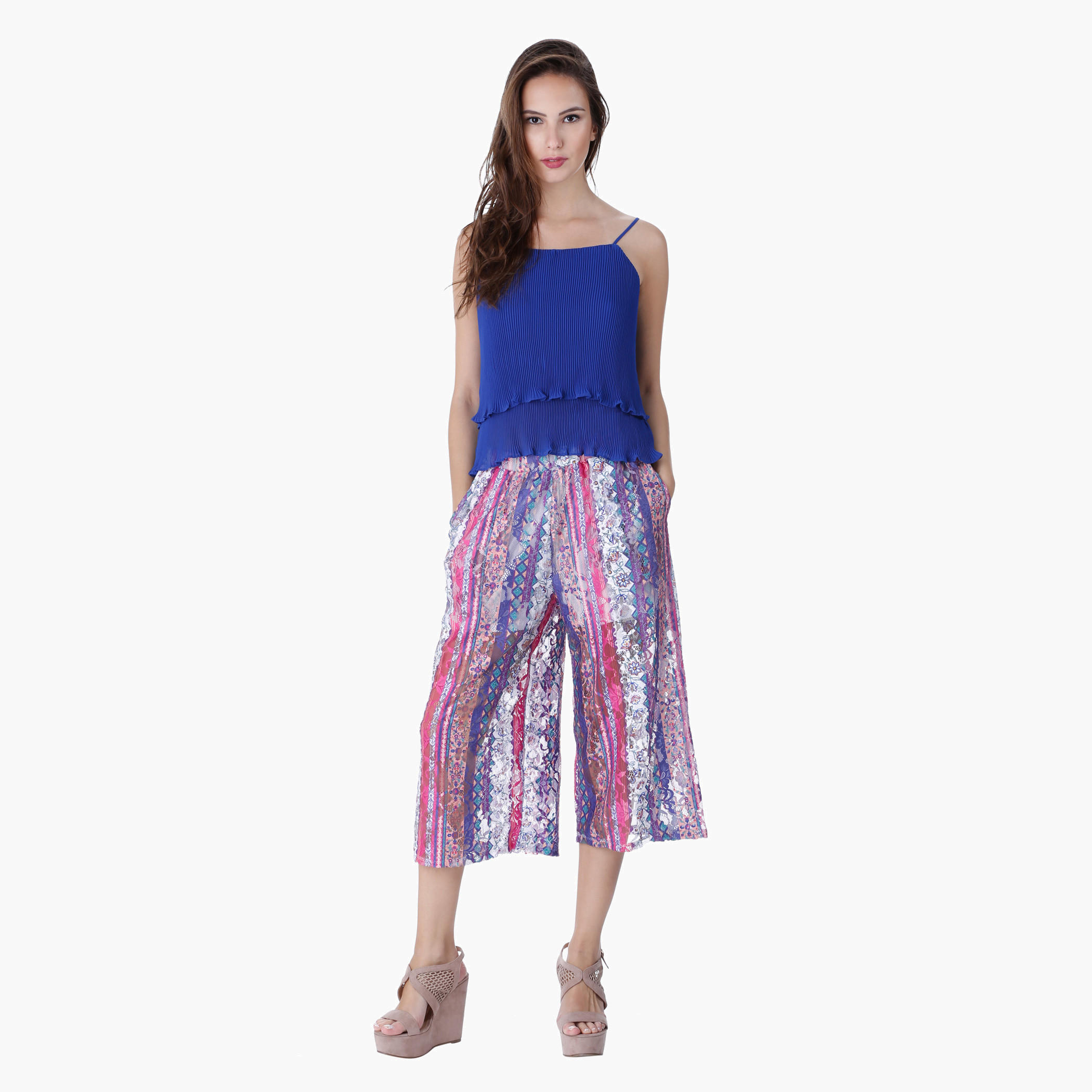 Printed Culottes-women-clothing-bottoms-trousers-image-1