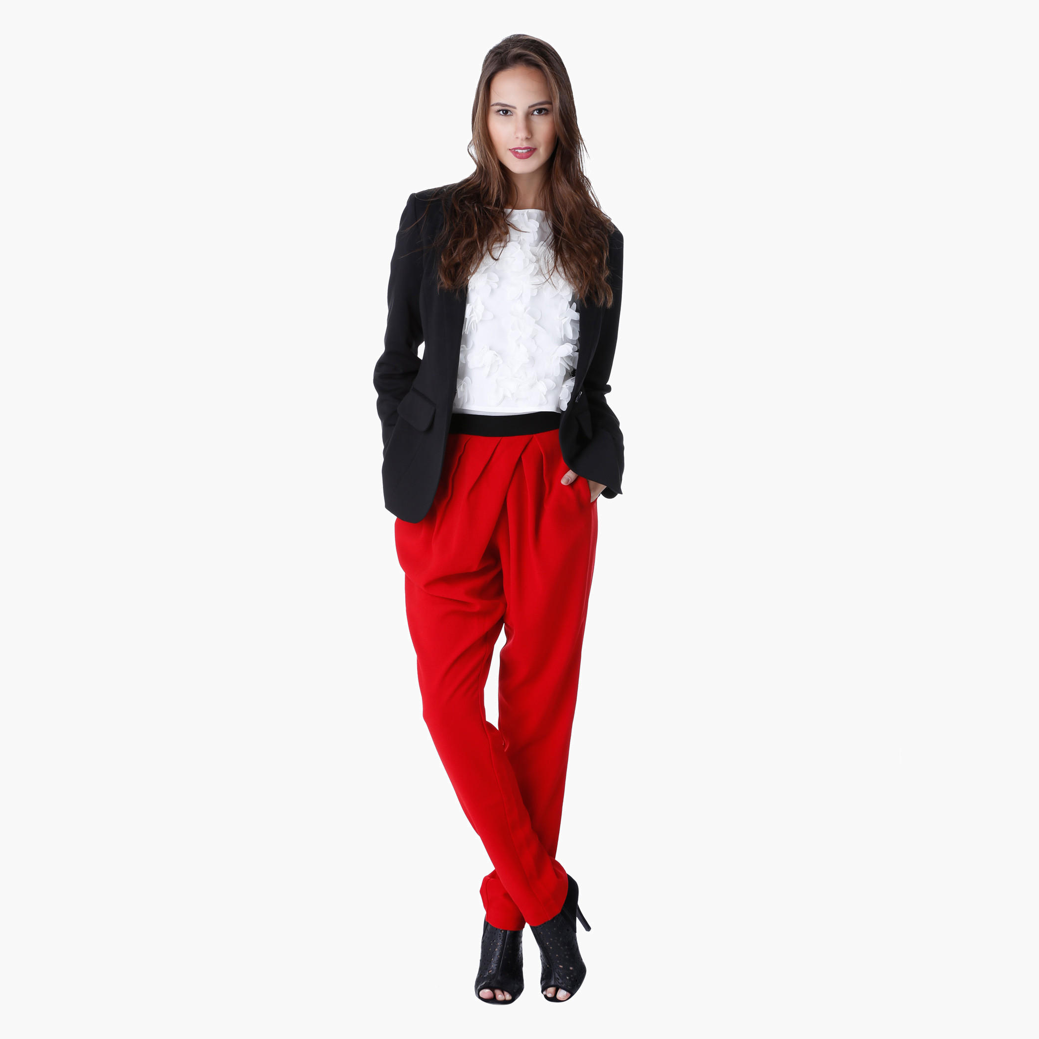 Criss-cross Pleat Pants-women-clothing-bottoms-trousers-image-5