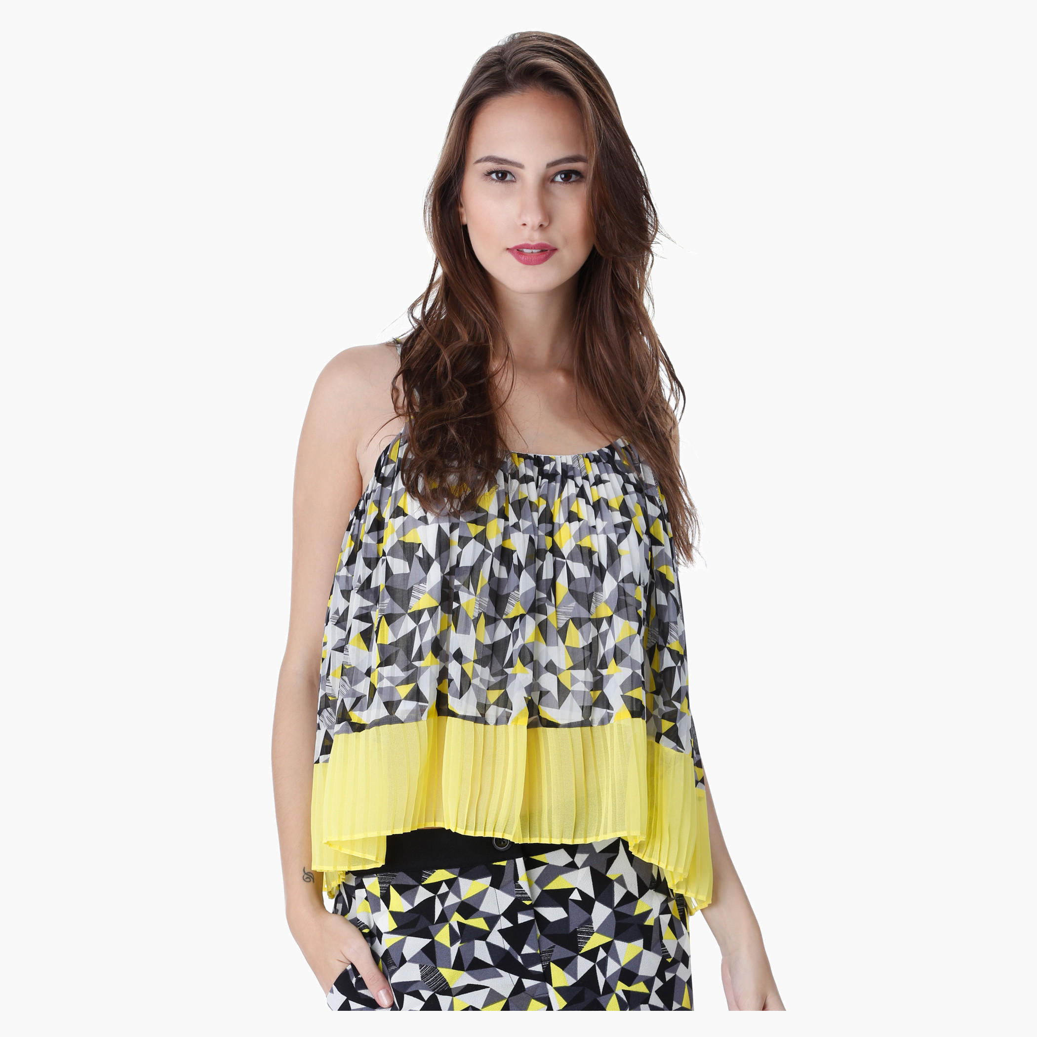Printed Top with Spaghetti Straps-women-clothing-shirtsandblouses-blouses-image-1