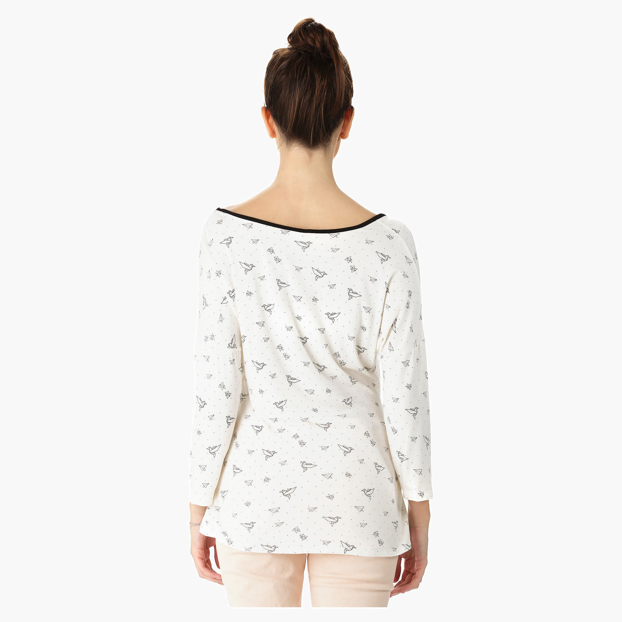 Printed Wrap Side Top-women-clothing-shirtsandblouses-blouses-image-2