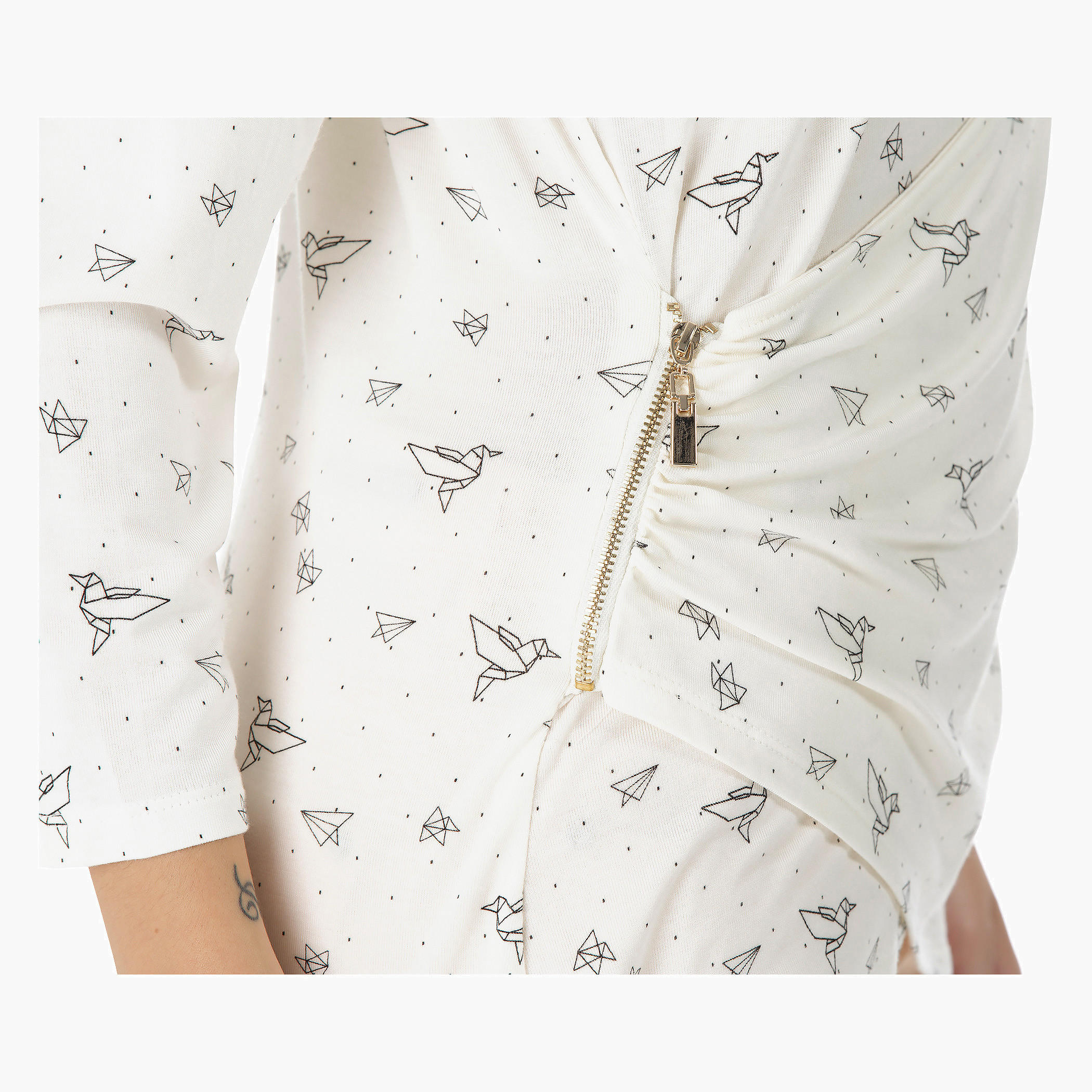 Printed Wrap Side Top-women-clothing-shirtsandblouses-blouses-image-4