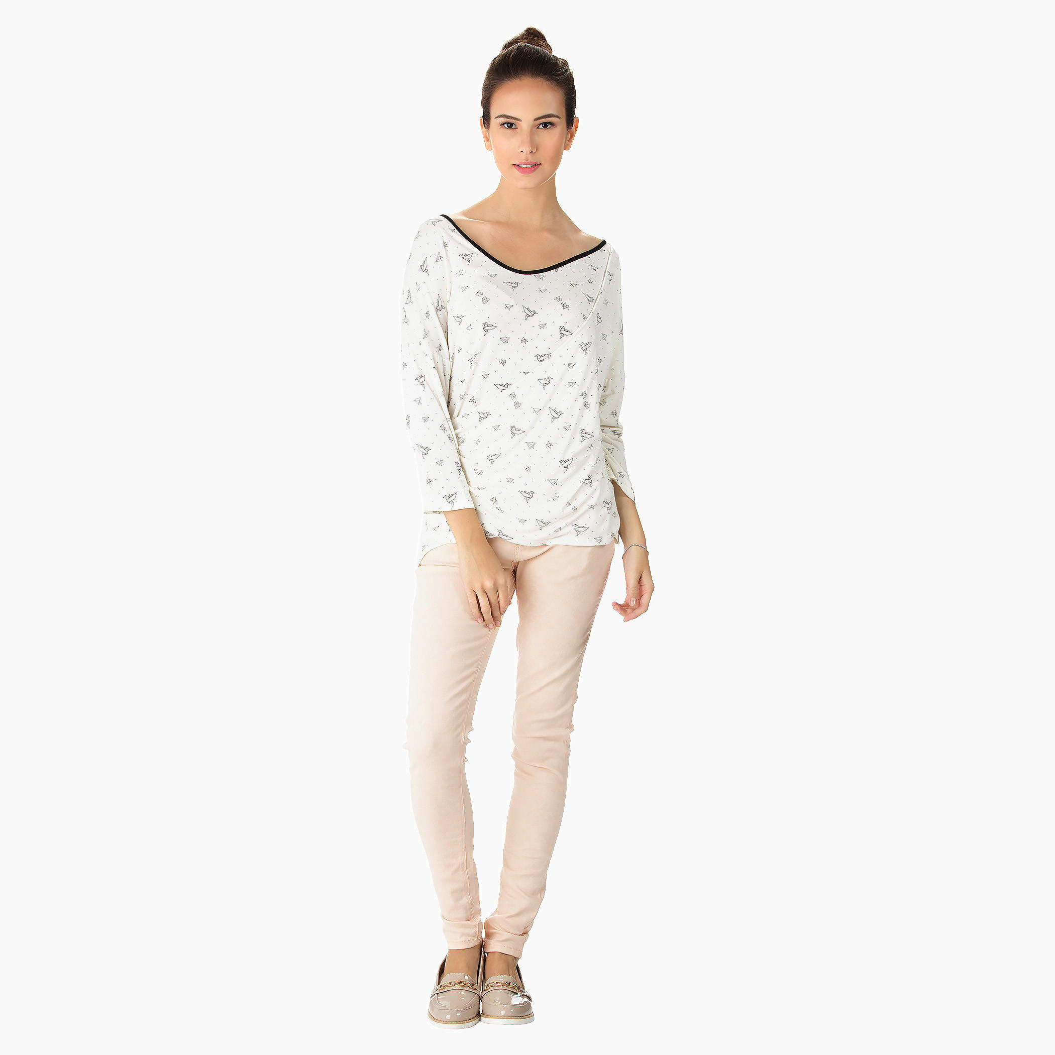 Printed Wrap Side Top-women-clothing-shirtsandblouses-blouses-image-5