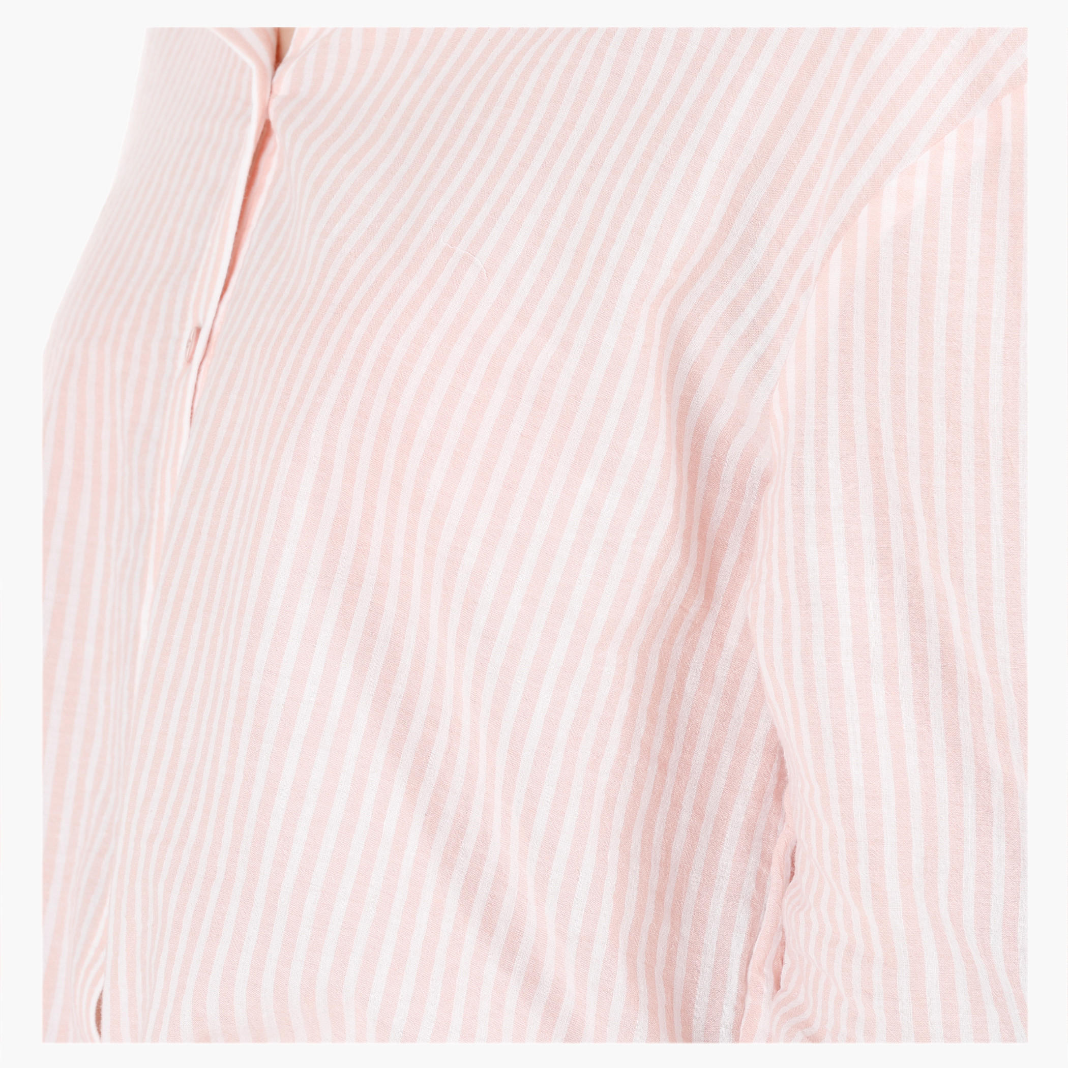 Tie-Up Cotton Shirt with 3/4 Sleeves in Regular Fit-women-clothing-shirtsandblouses-blouses-image-4