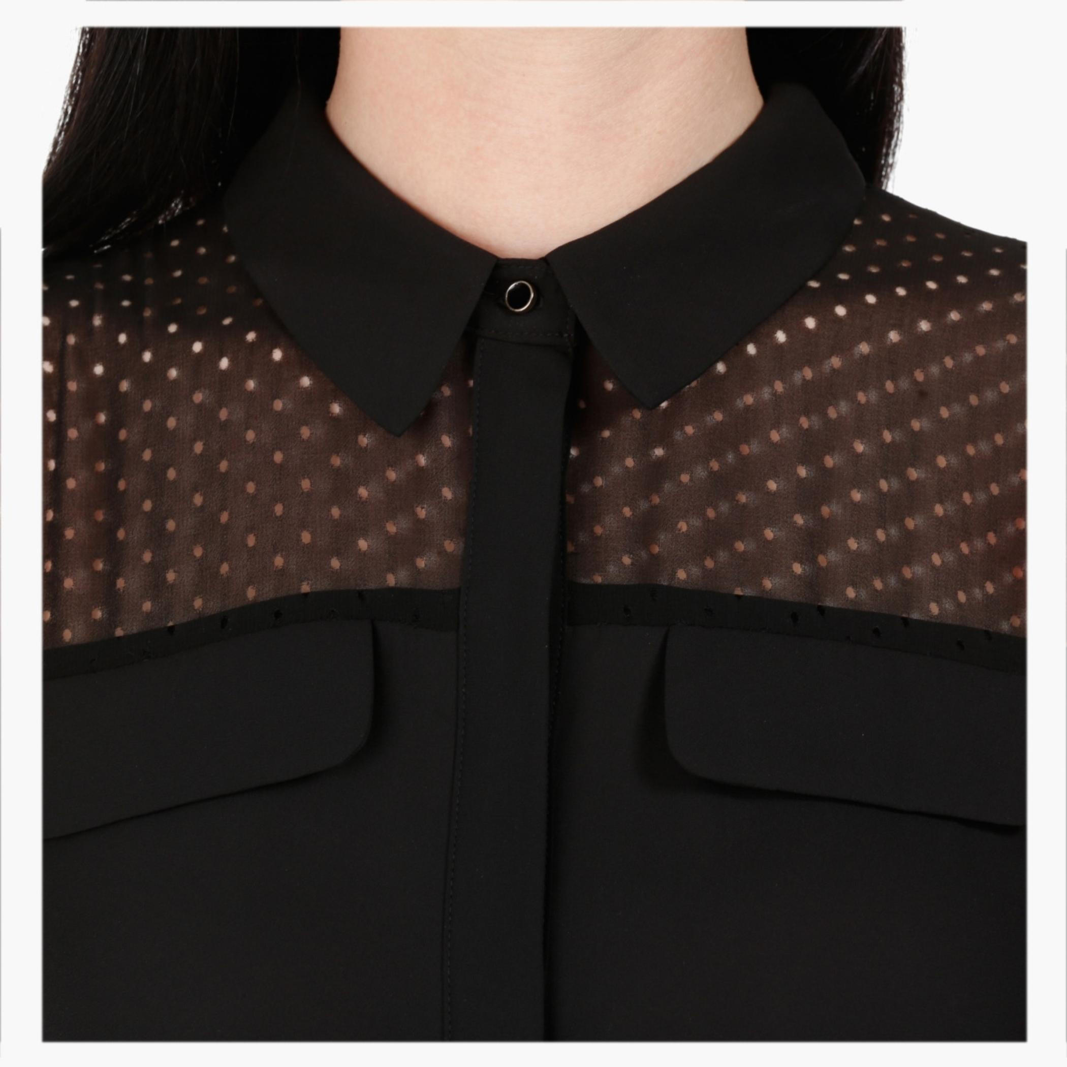 Sleeveless Dress with Perforated Yoke in Regular Fit-women-clothing-dresses-image-4