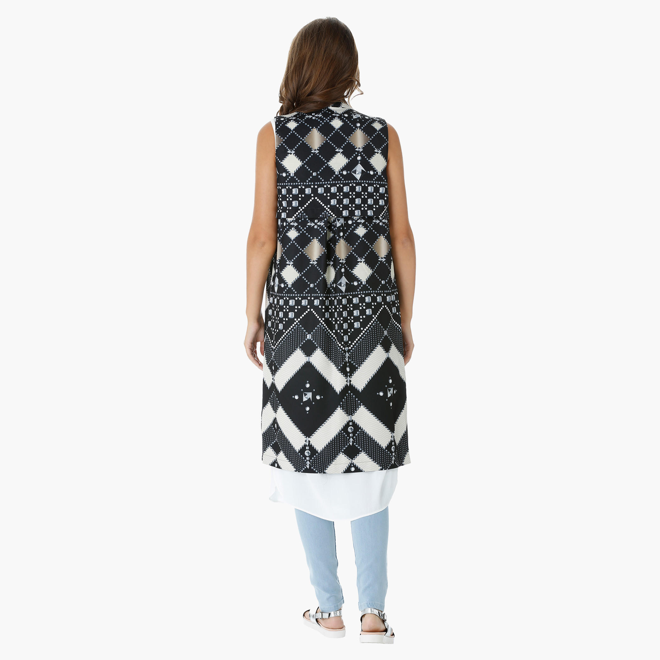 Sleeveless Printed Cascade Jacket-women-clothing-shirtsandblouses-blouses-image-2