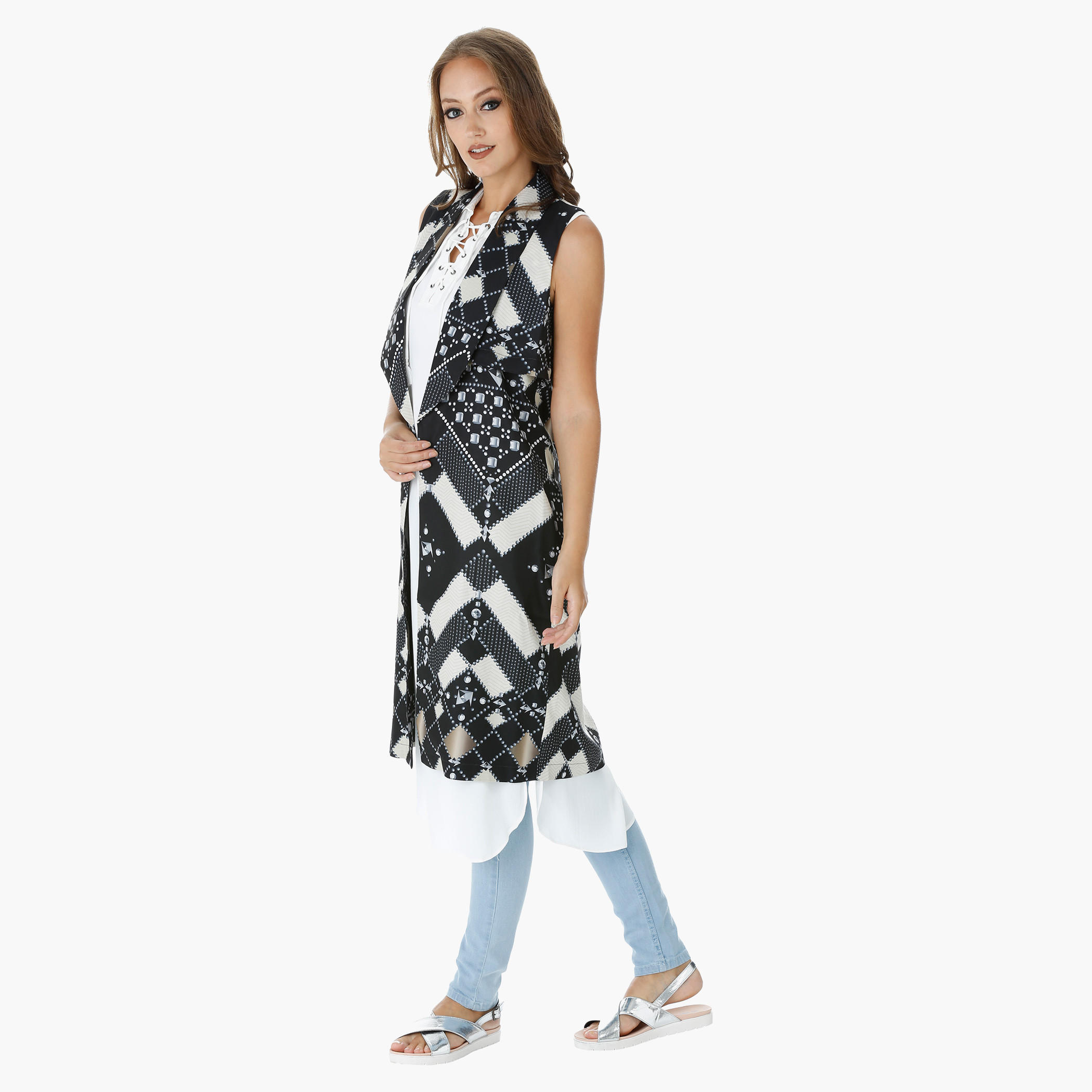 Sleeveless Printed Cascade Jacket-women-clothing-shirtsandblouses-blouses-image-3