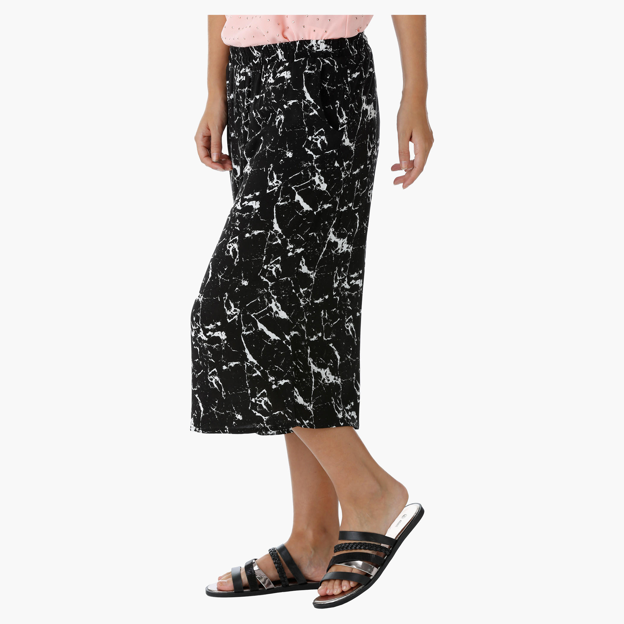 Printed Culottes with Elastic Waistband-women-clothing-bottoms-trousers-image-3