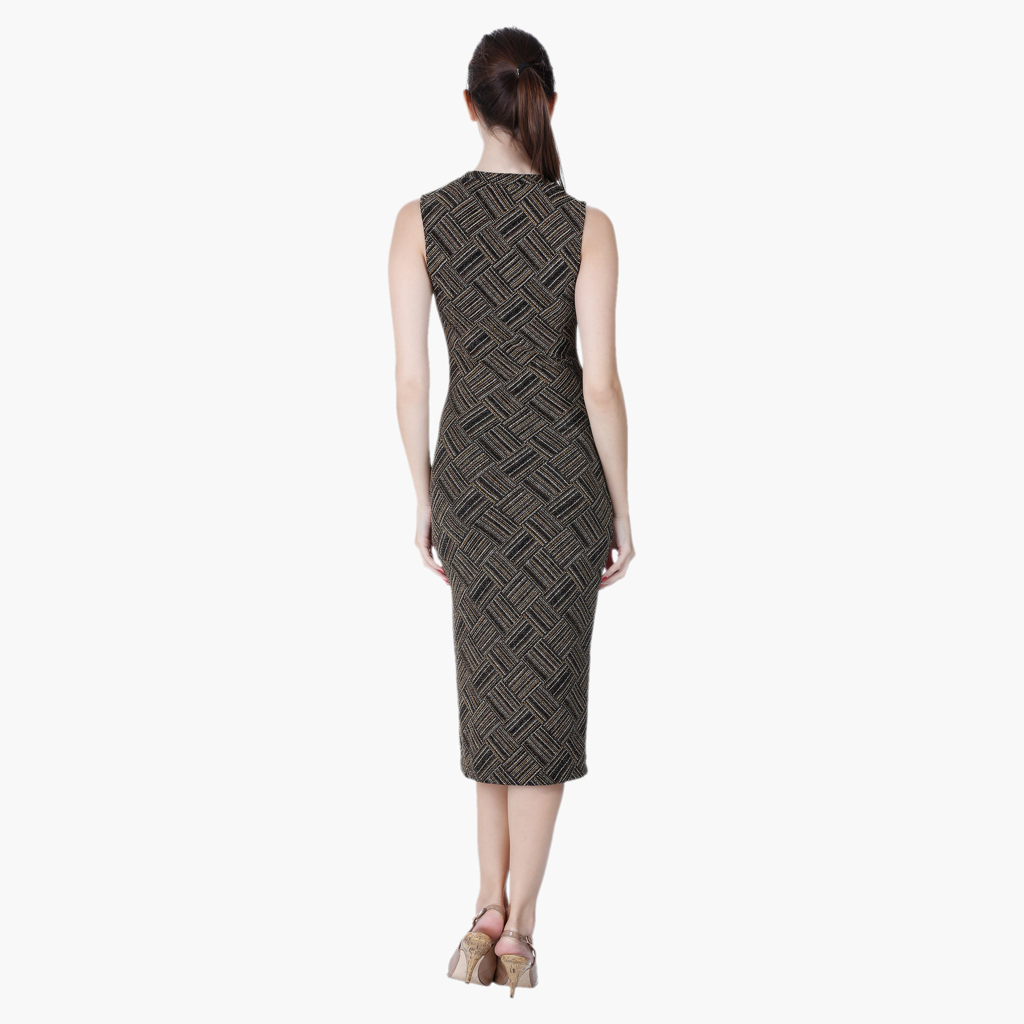 High Neck Printed Dress-women-clothing-dresses-image-2