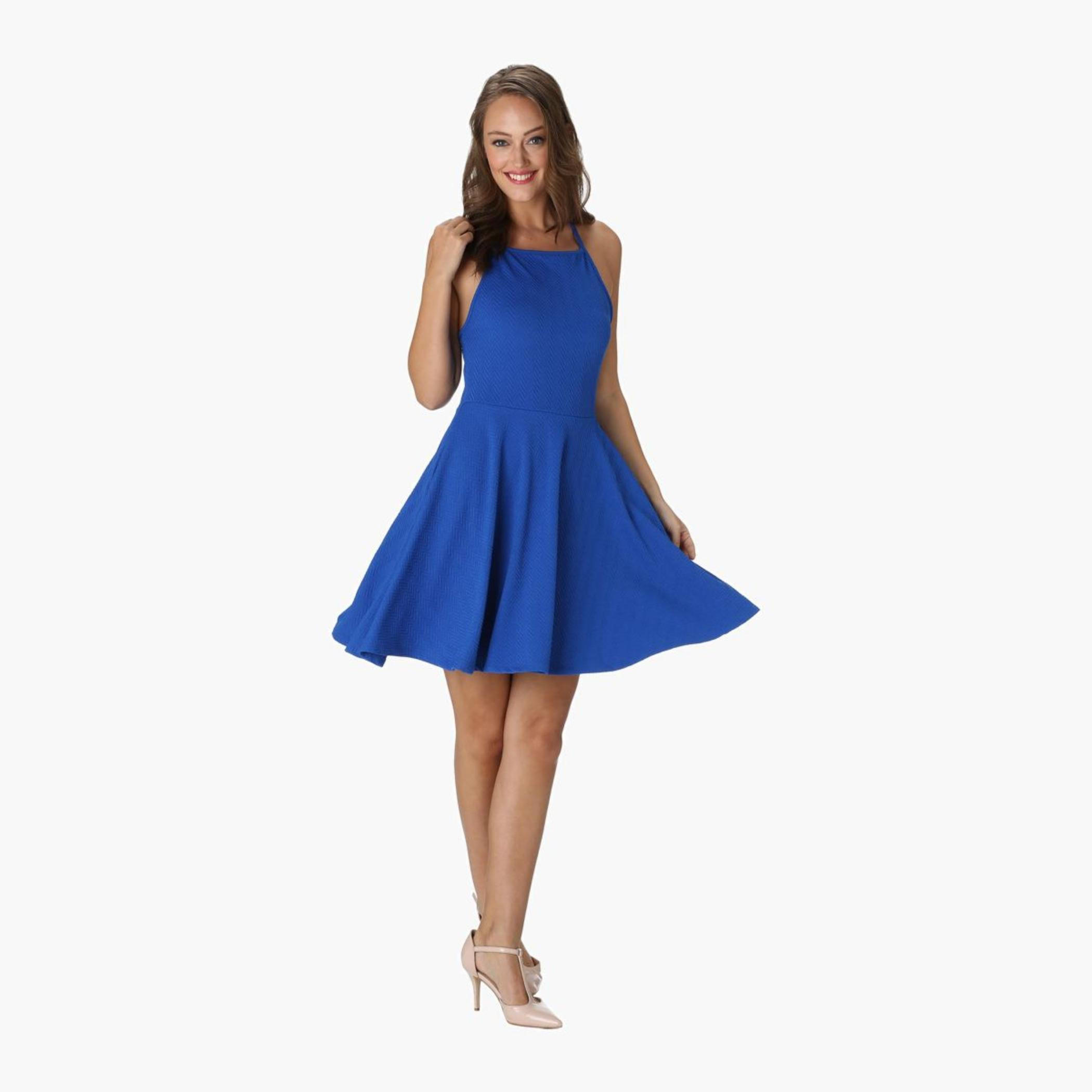 Textured Skater Dress-women-clothing-dresses-image-5