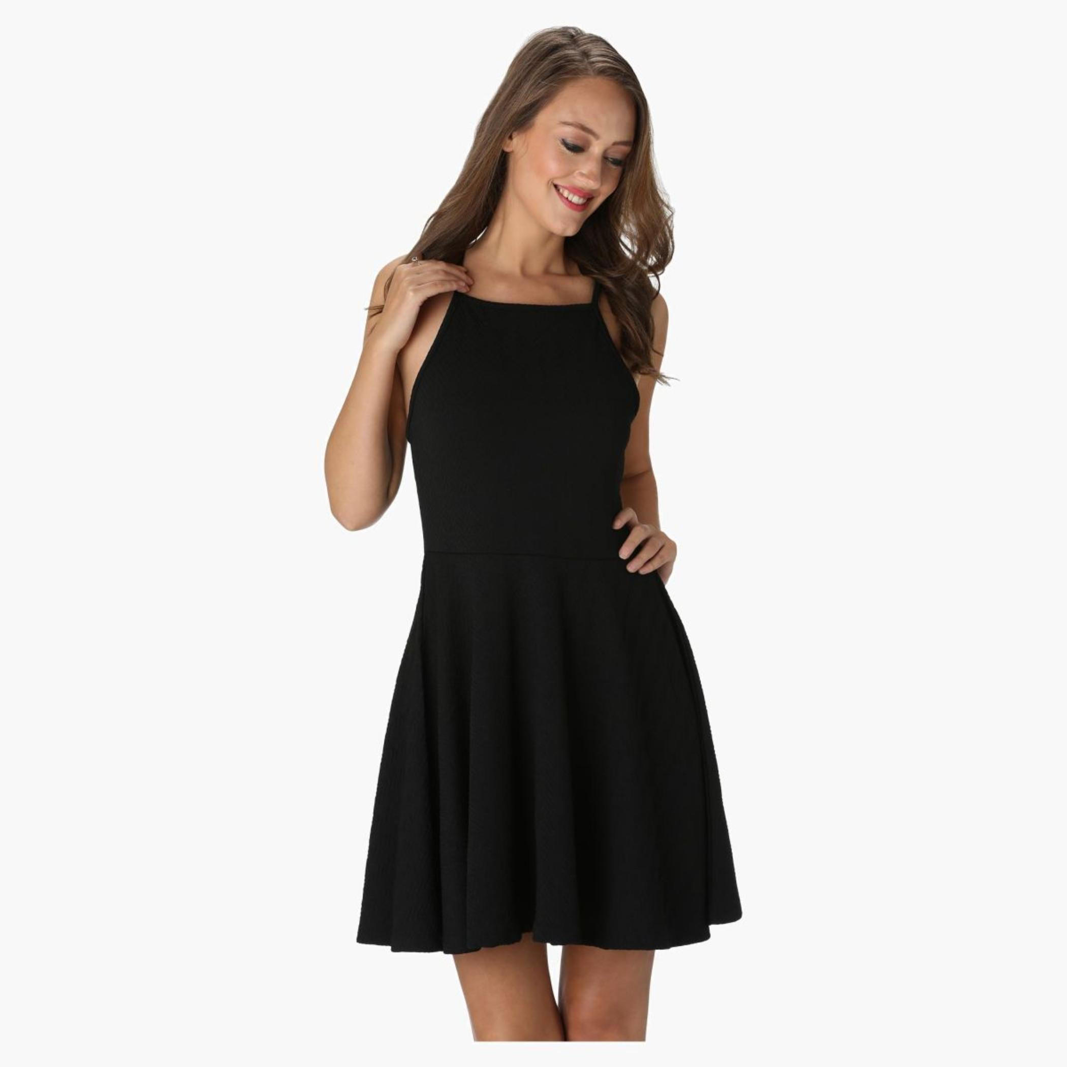 Textured Skater Dress-women-clothing-dresses-image-6