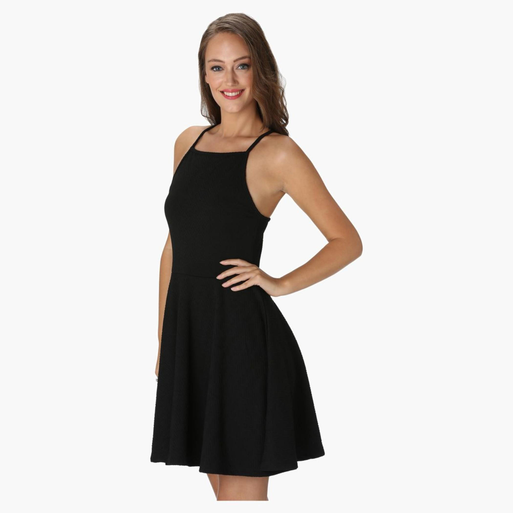 Textured Skater Dress-women-clothing-dresses-image-8