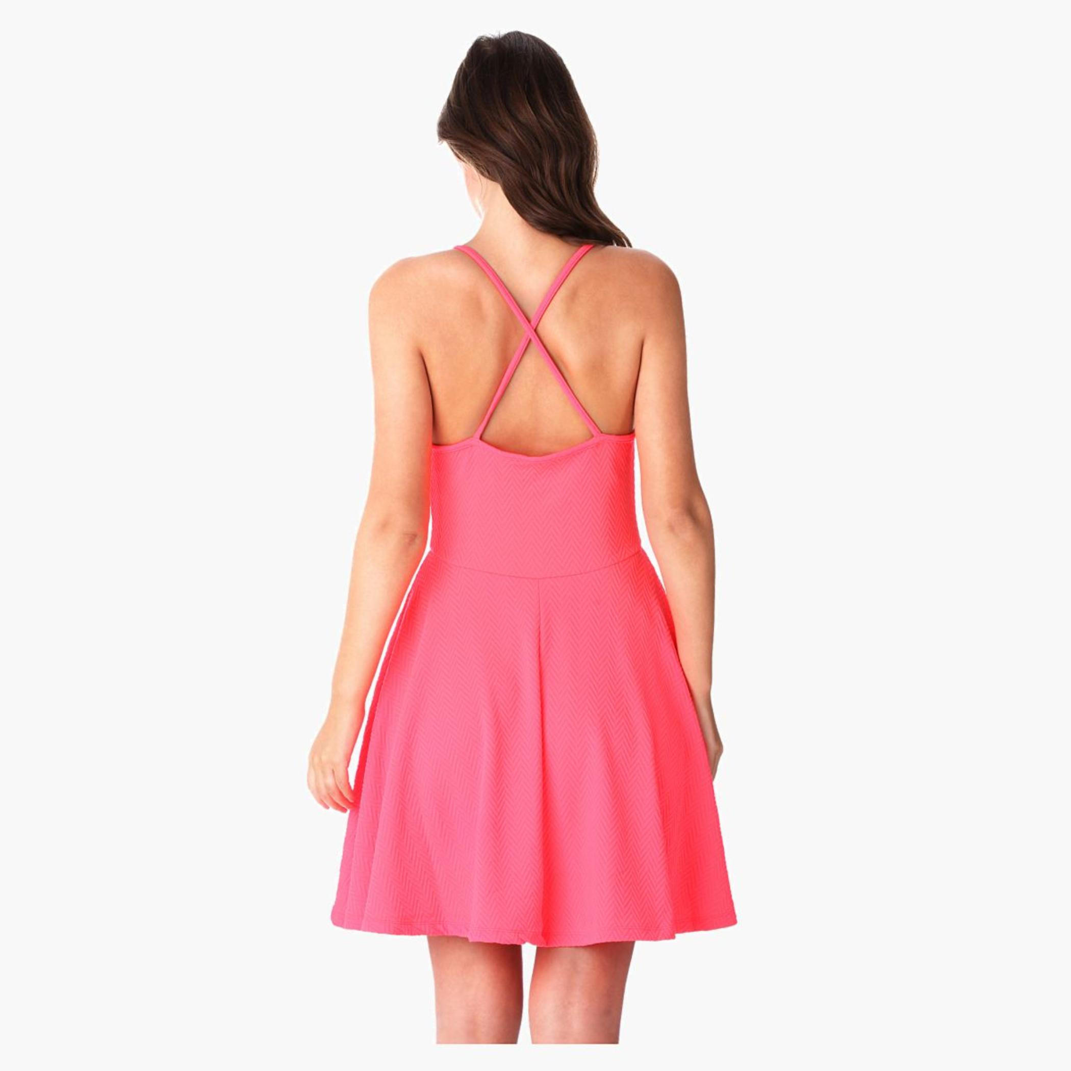 Textured Skater Dress-women-clothing-dresses-image-2