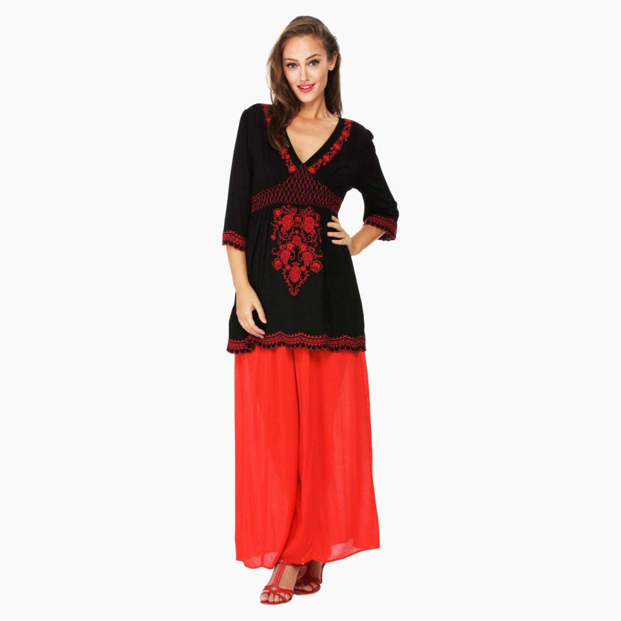 Solid Colour Palazzo Pants-women-clothing-bottoms-trousers-image-5