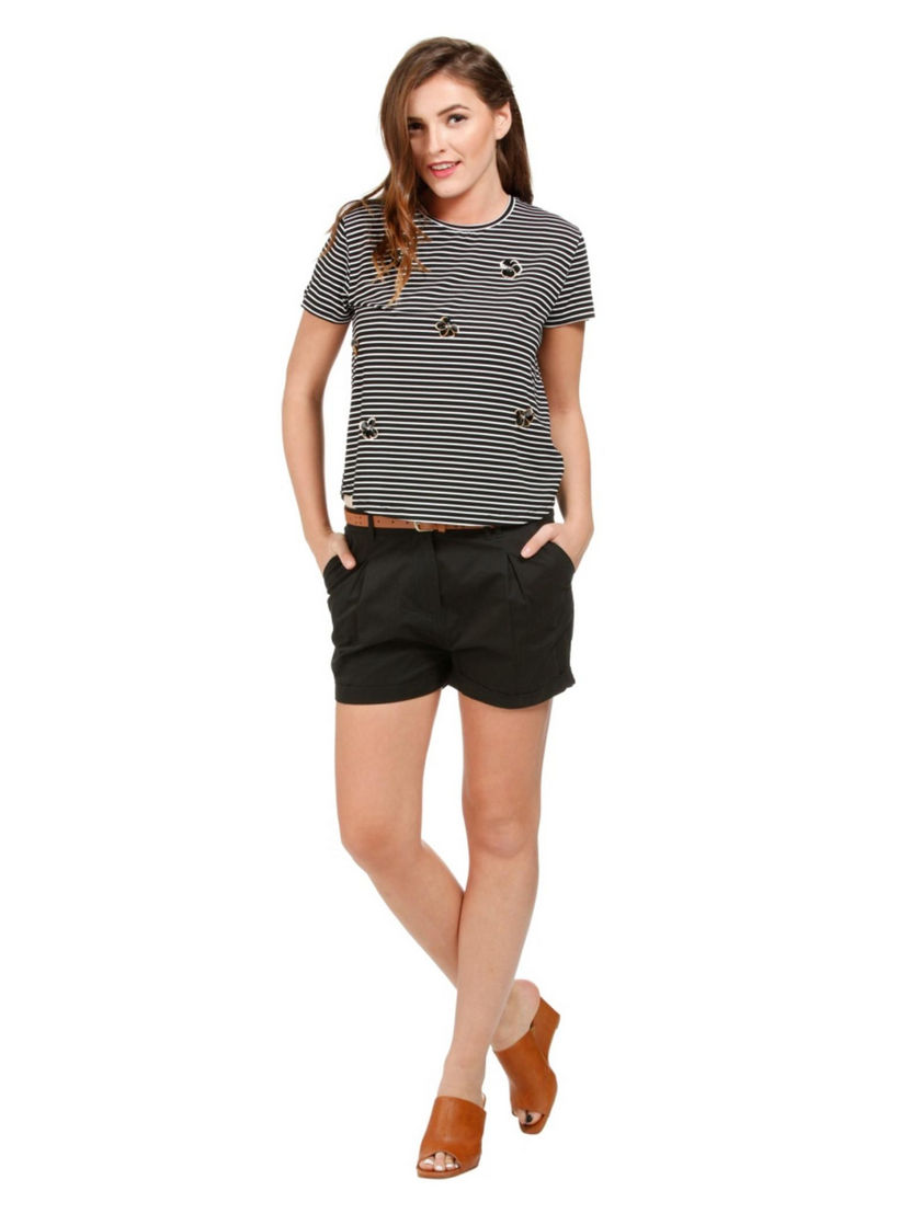Solid Colour Shorts-women-clothing-bottoms-shorts-image-5