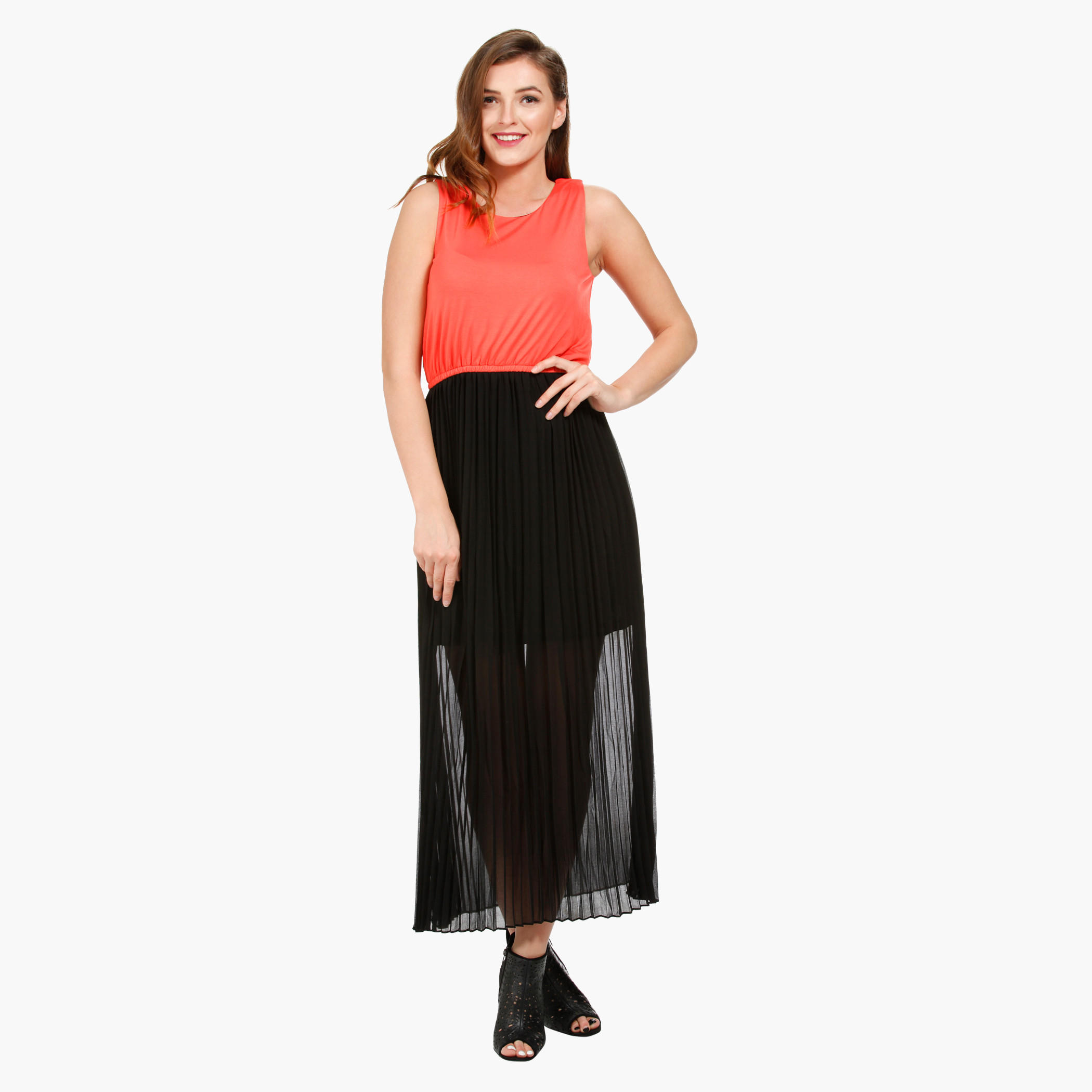 Dual-tone Maxi Dress-women-clothing-dresses-image-4