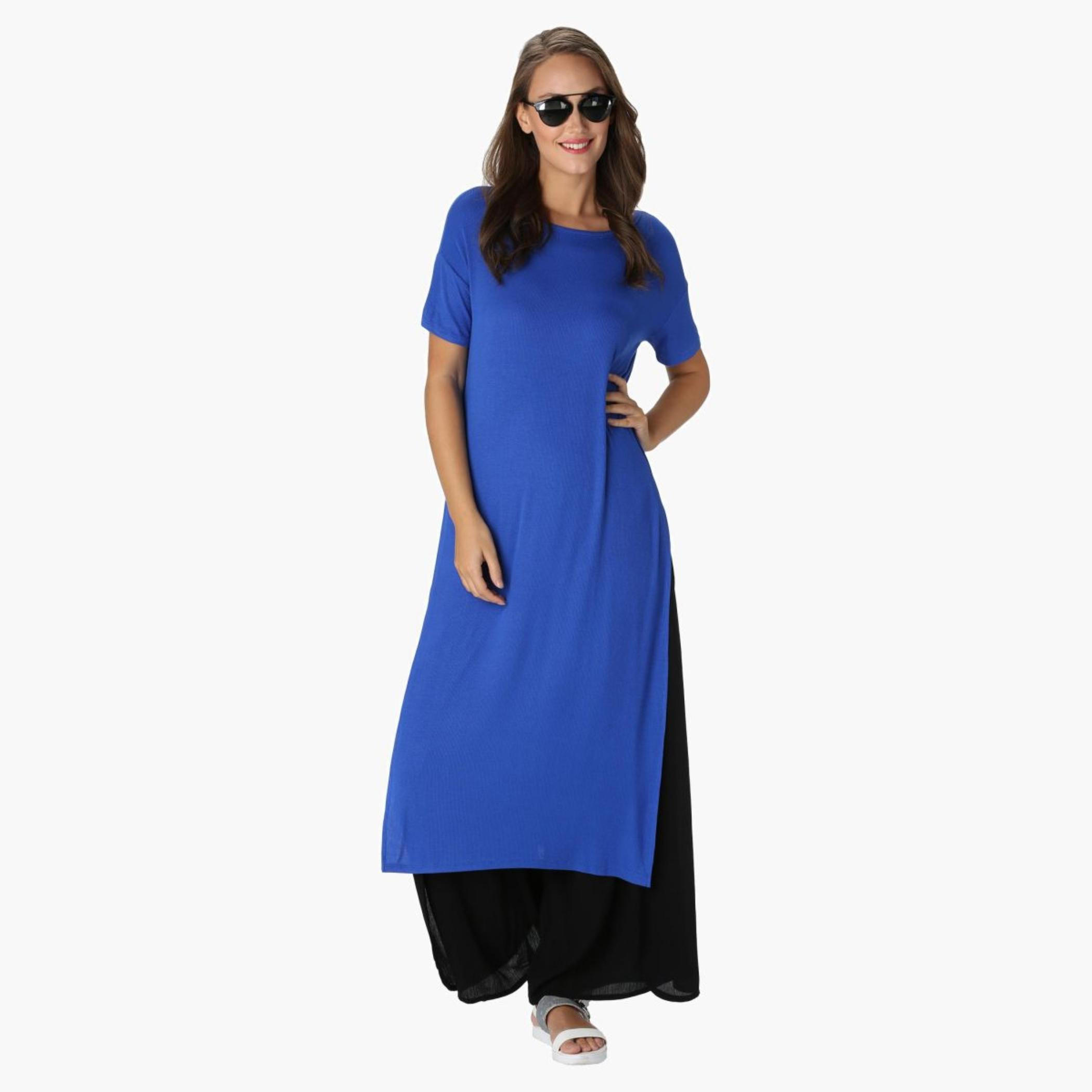 Solid Colour Tunic-women-clothing-shirtsandblouses-blouses-image-4